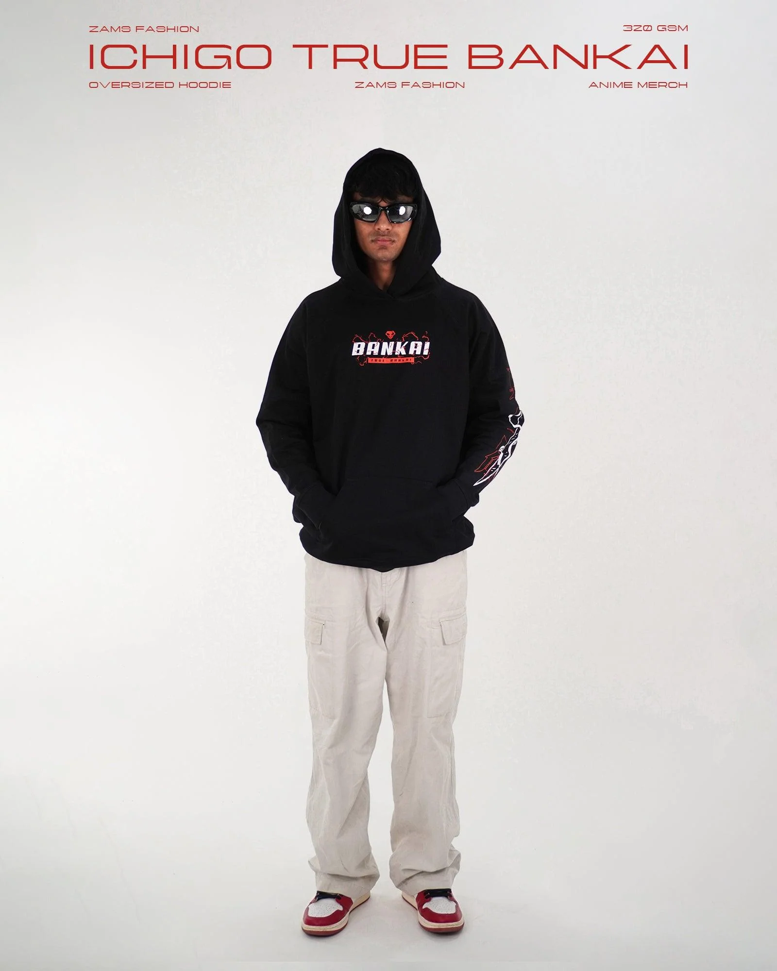 Ichigo True Bankai / Bleach / Oversized Hoodie - Image 3