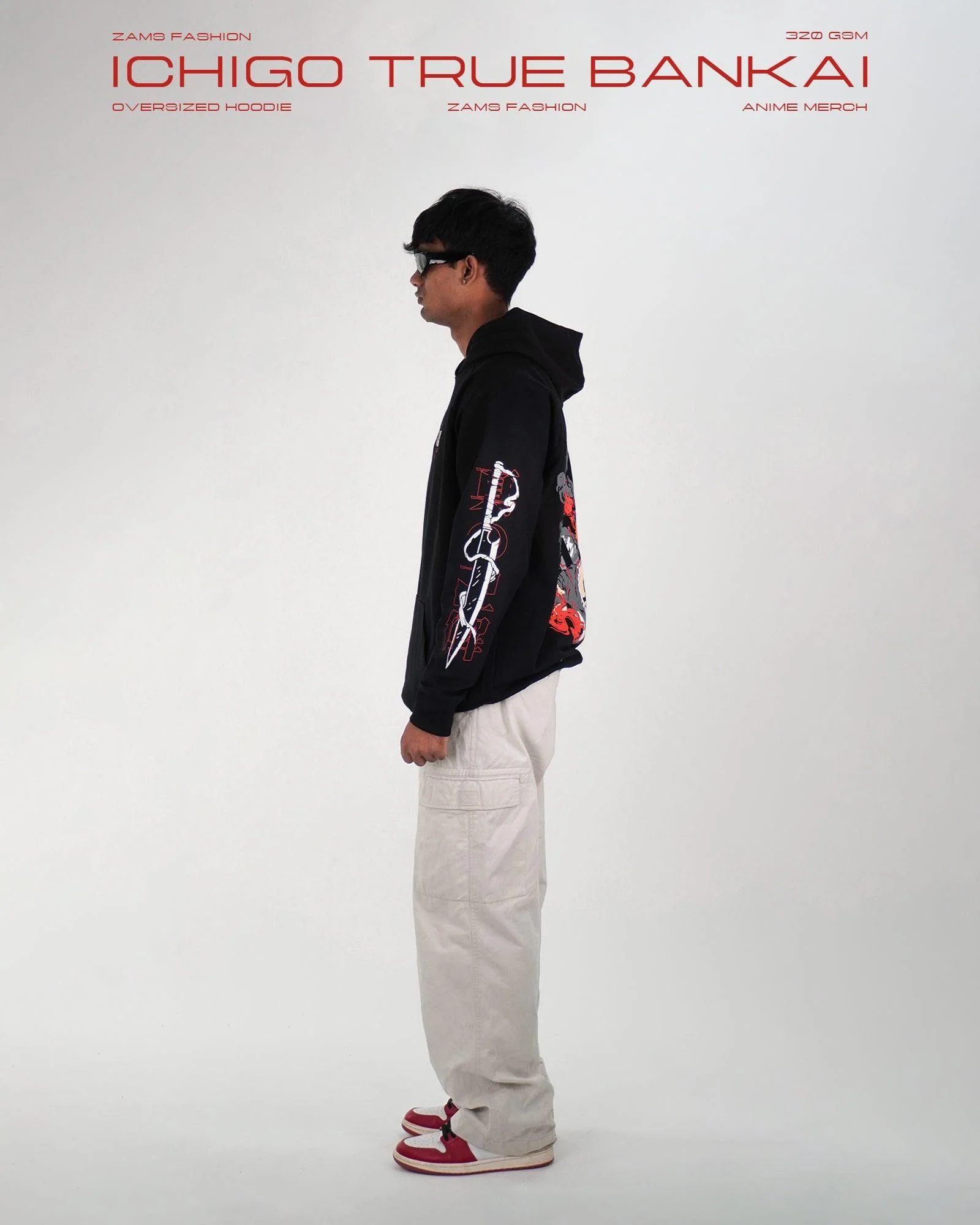 Ichigo True Bankai / Bleach / Oversized Hoodie - Image 5