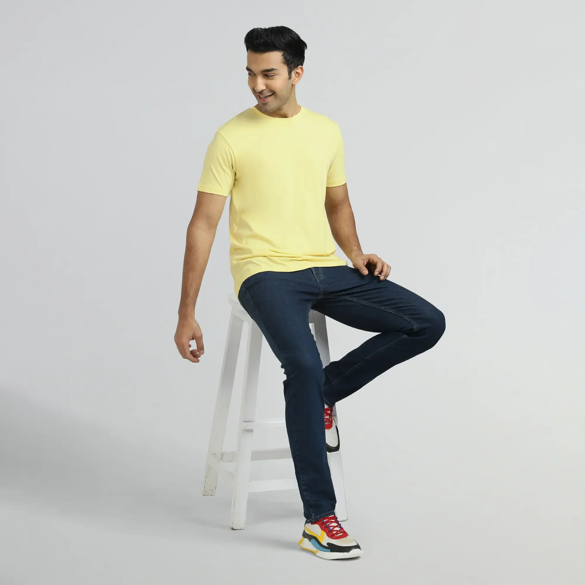 Iconique Supima Cotton T-shirt Butter Yellow - Image 2