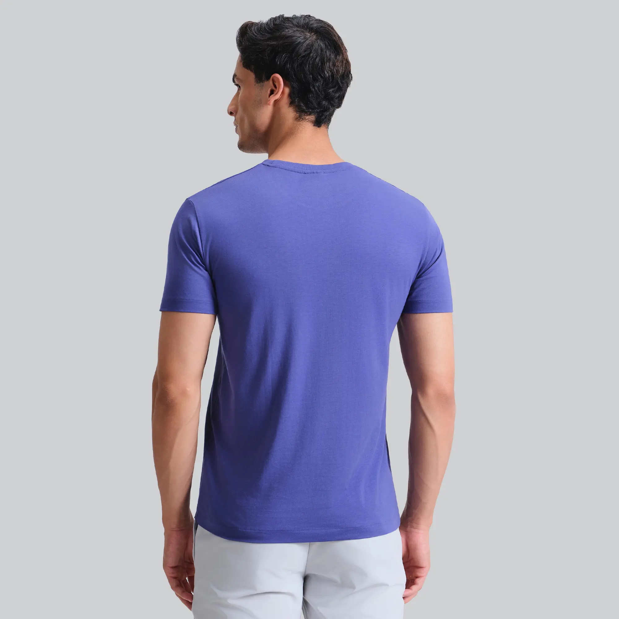 Iconique Supima Cotton T-shirt Denim Blue - Image 5