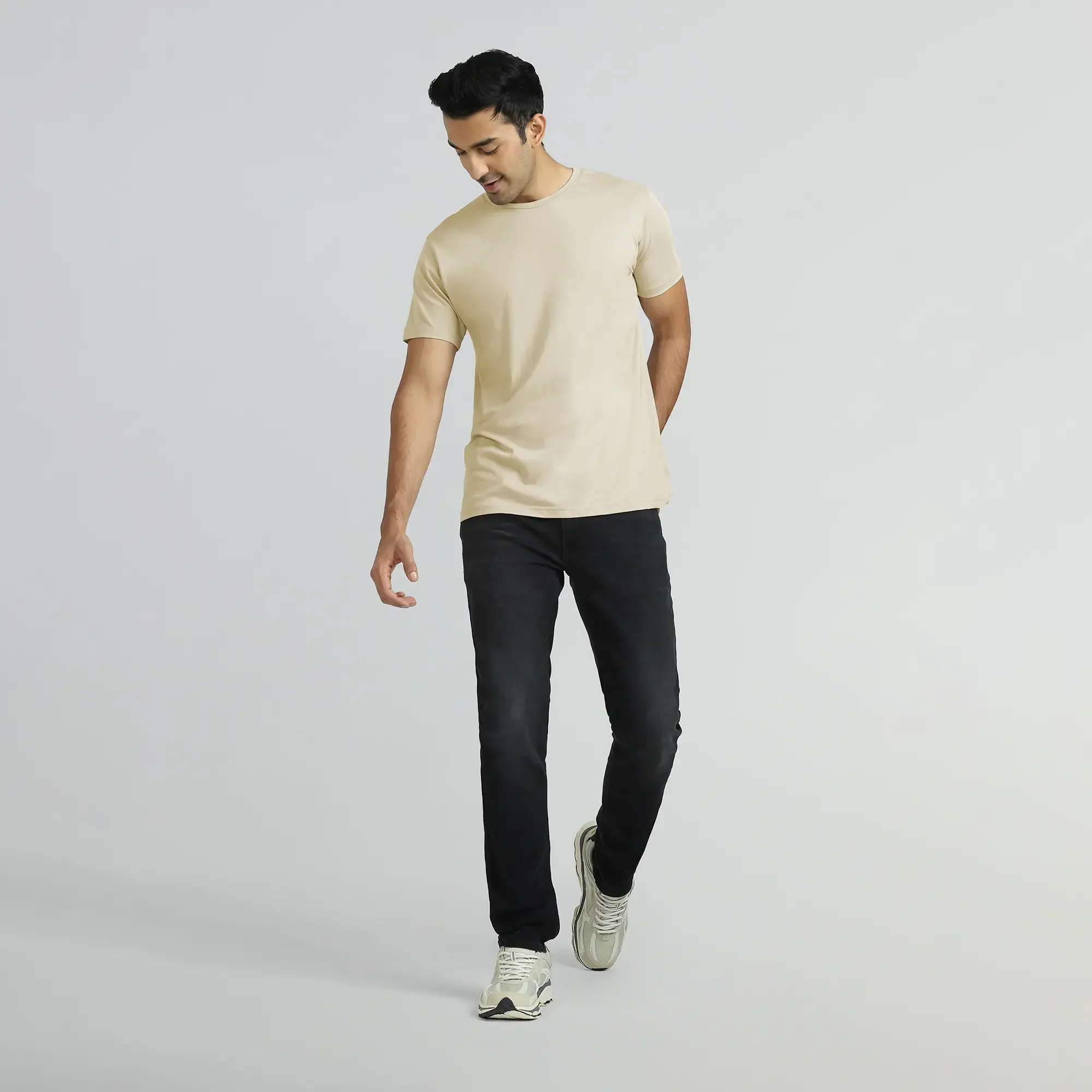 Iconique Supima Cotton T-shirt Ivory White - Image 2