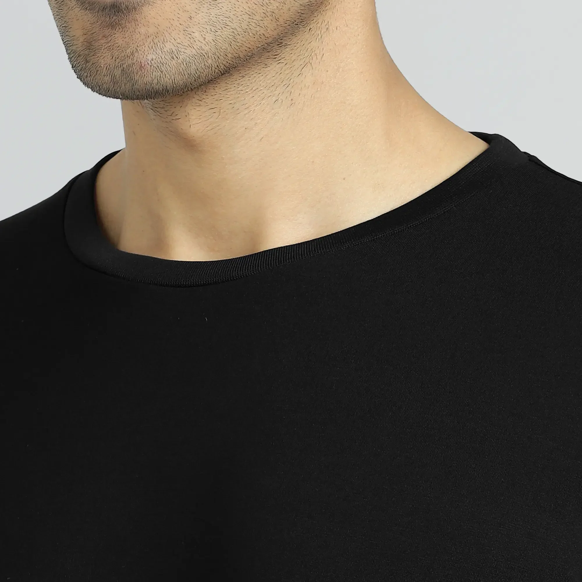 Iconique Supima Cotton T-shirt Pitch Black - Image 6