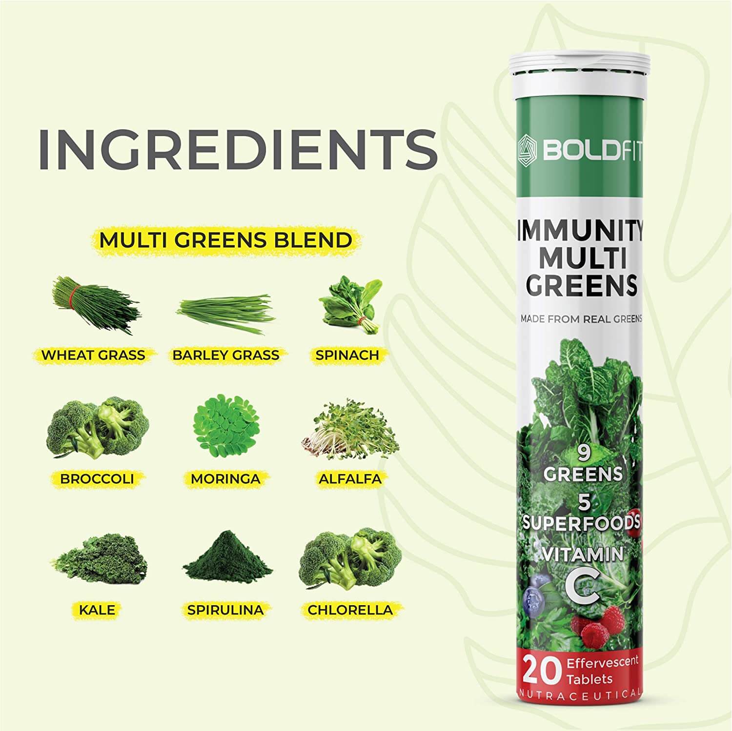Immunity Multi Greens Effervescent Tablets - Image 3