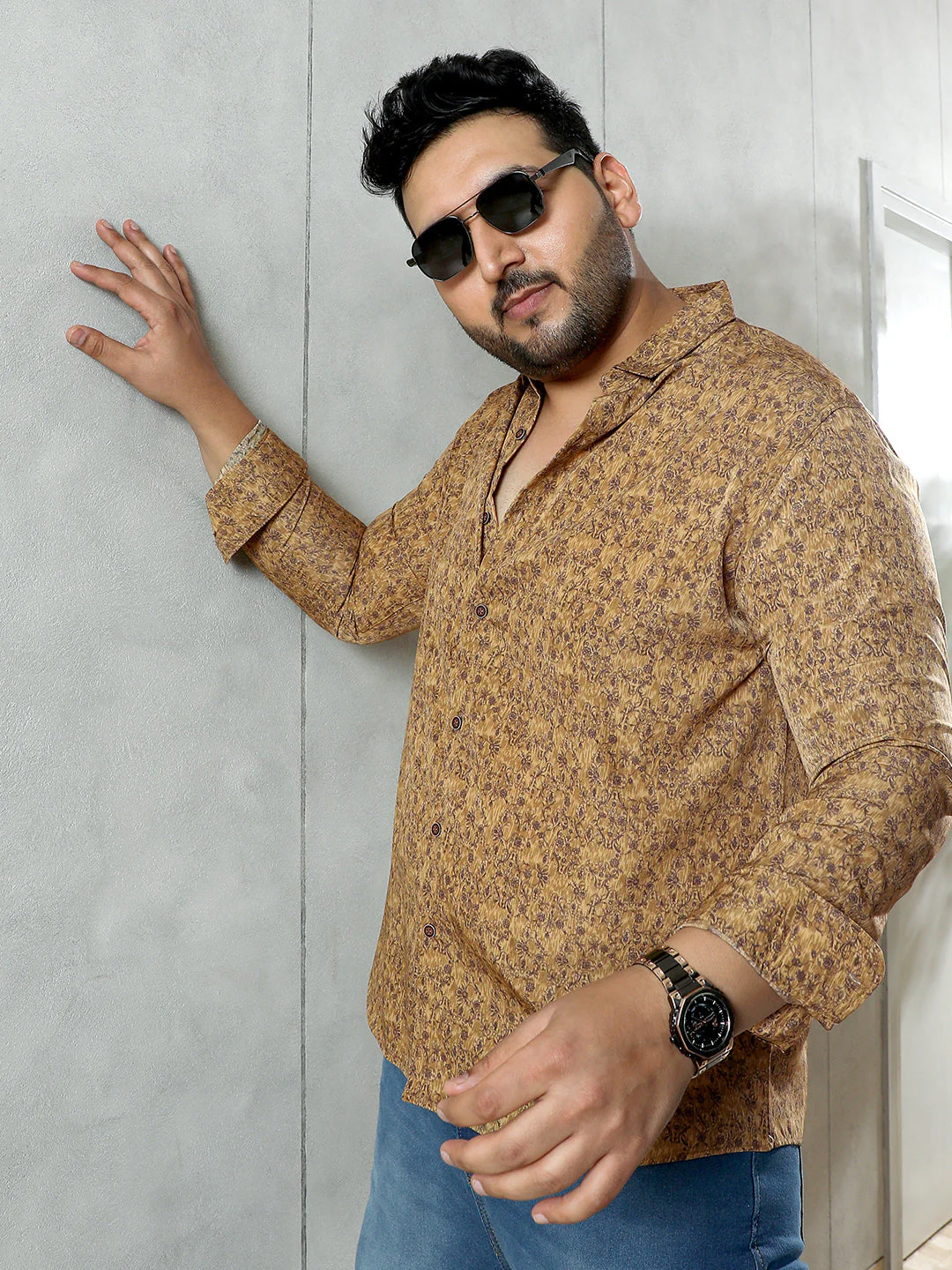 Indie Floral-Motif Imprint Shirt - Image 18