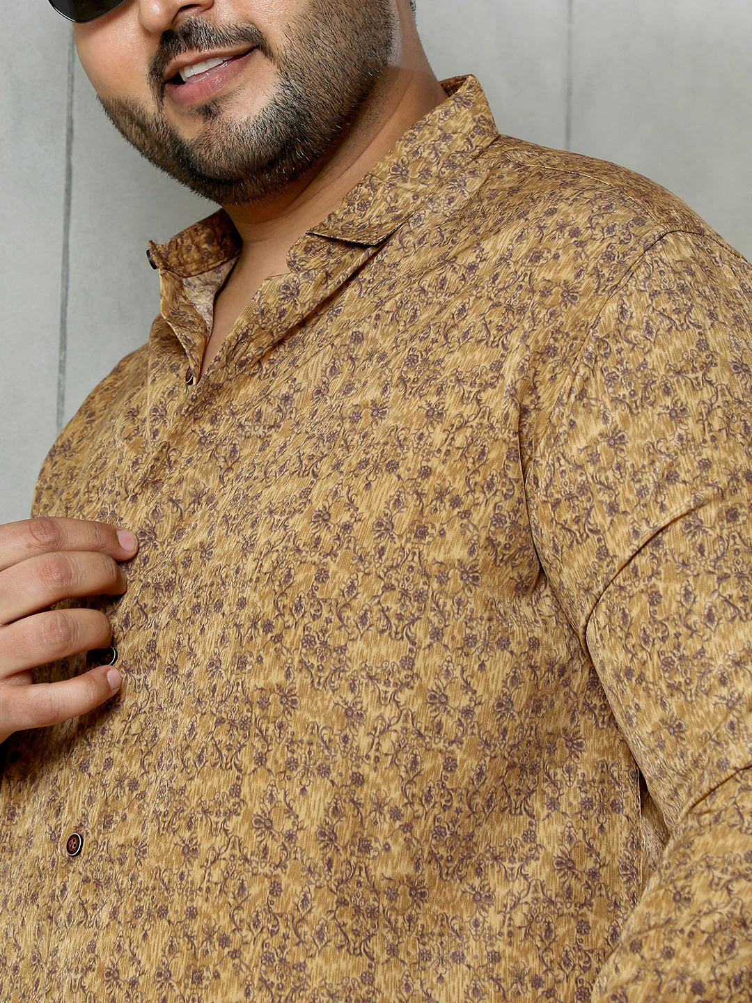 Indie Floral-Motif Imprint Shirt - Image 7