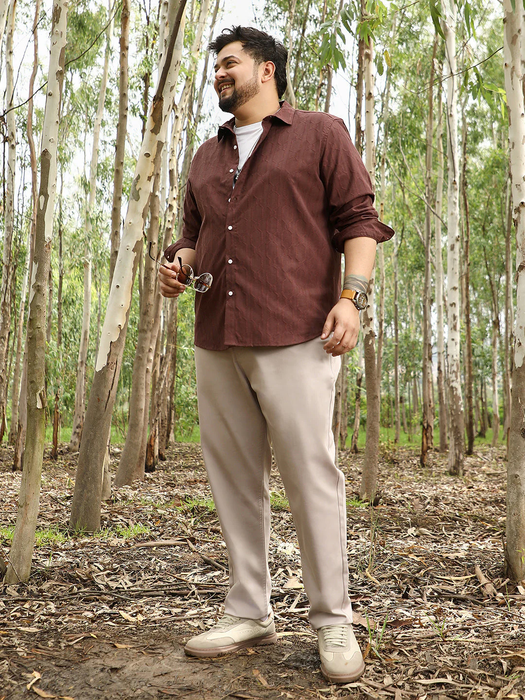 Indie-Geometric Jacquard Shirt - Image 6