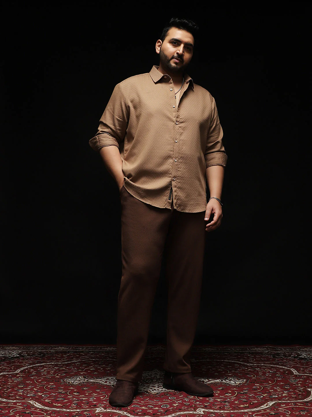 Indie-Motif Jacquard Shirt - Image 5