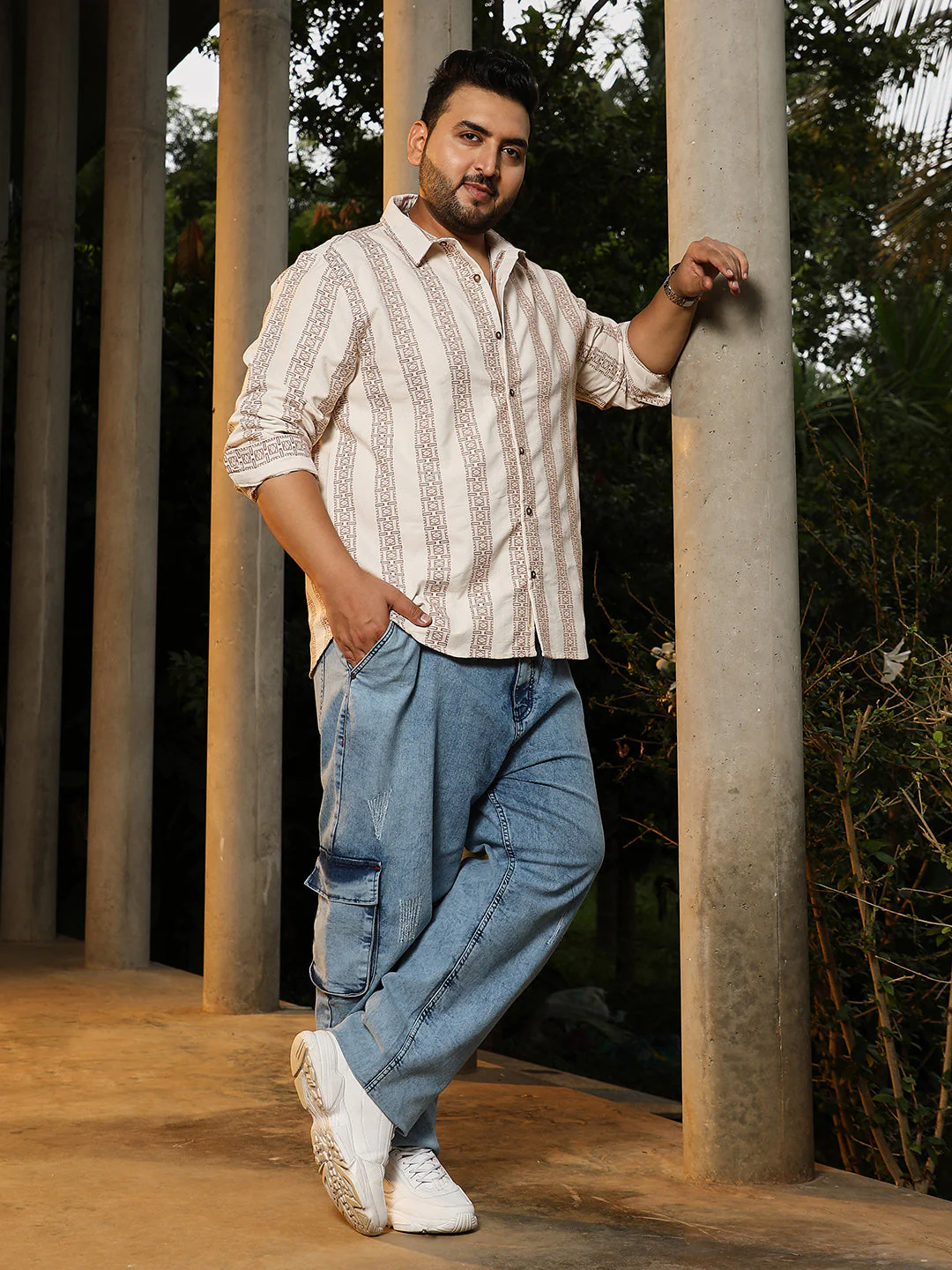 Indie-Stripe Jacquard Shirt - Image 5