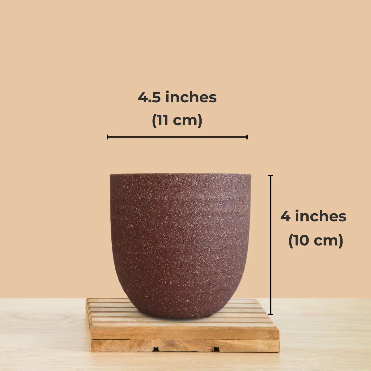 Indoor Small Pots (Brown) - Set of 3 - Image 2
