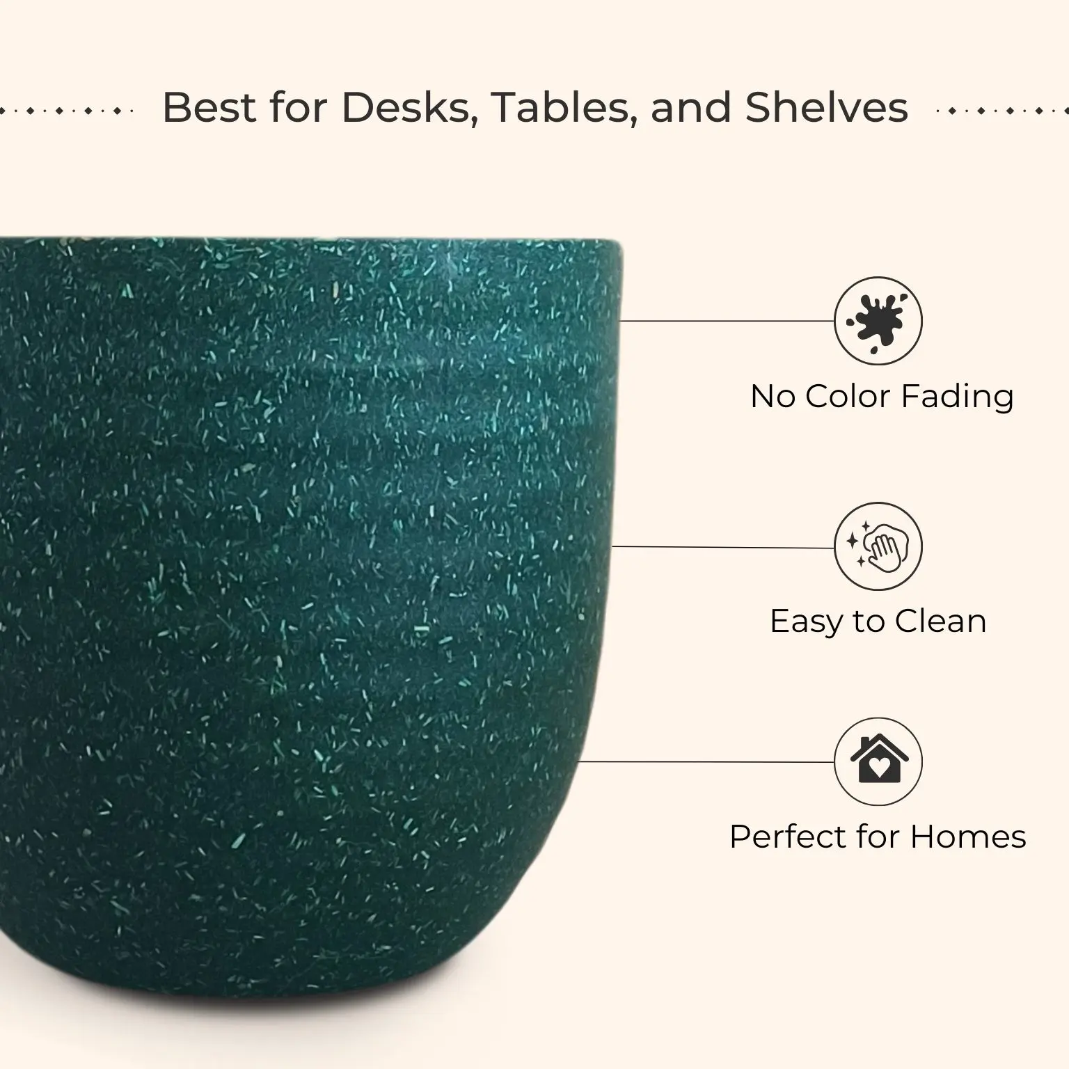 Indoor Small Pots (Green) - Set of 3 - Image 4
