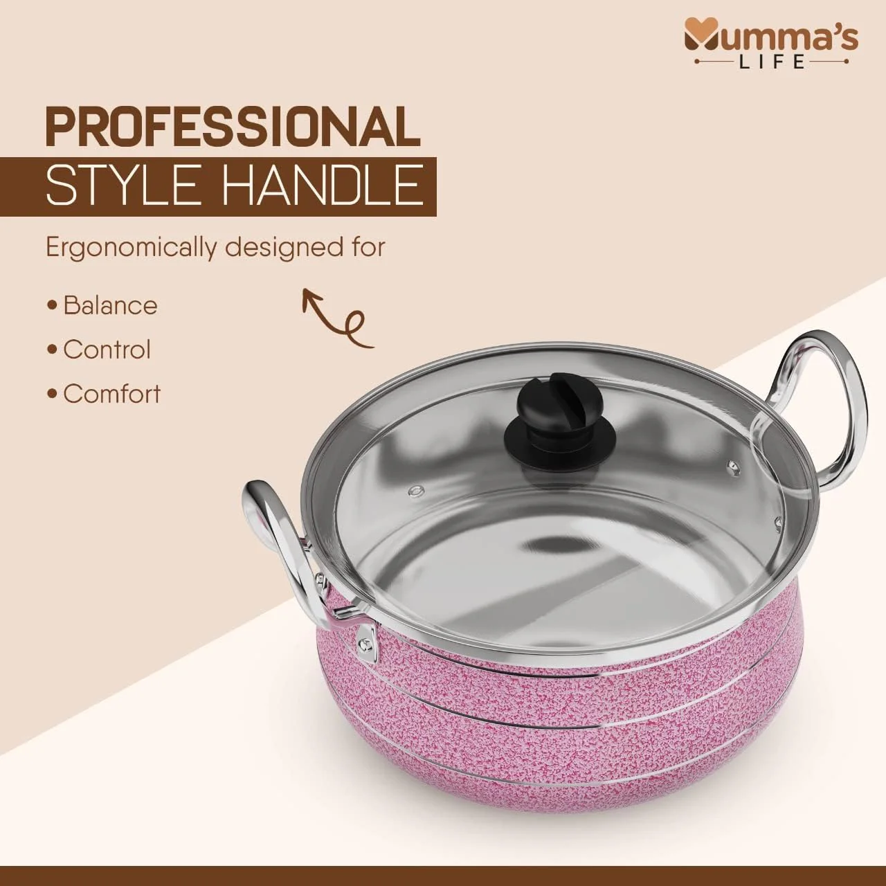 Induction Base Handi with Glass Lid 5L - Image 6