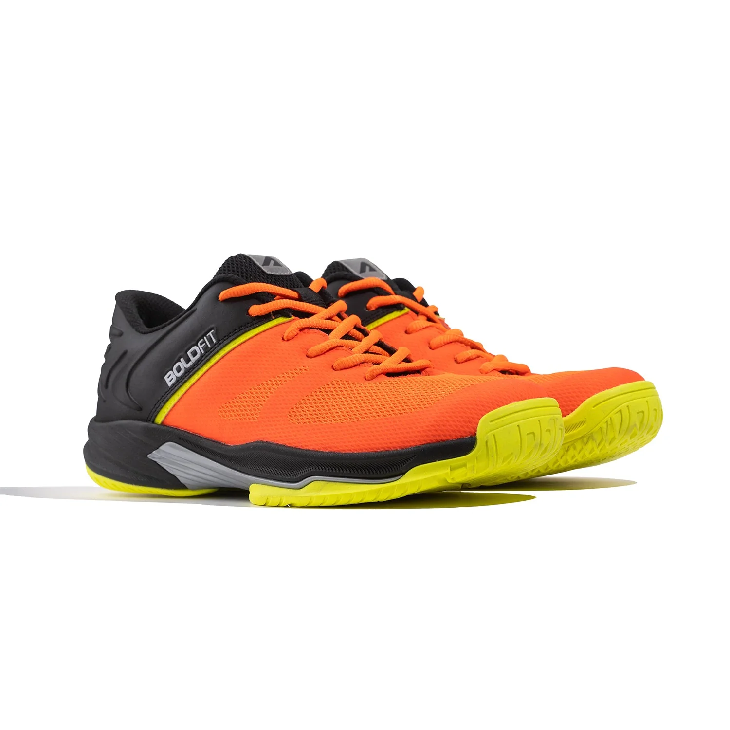 Inferno Mens Badminton Shoes - Orange-Black - Image 4
