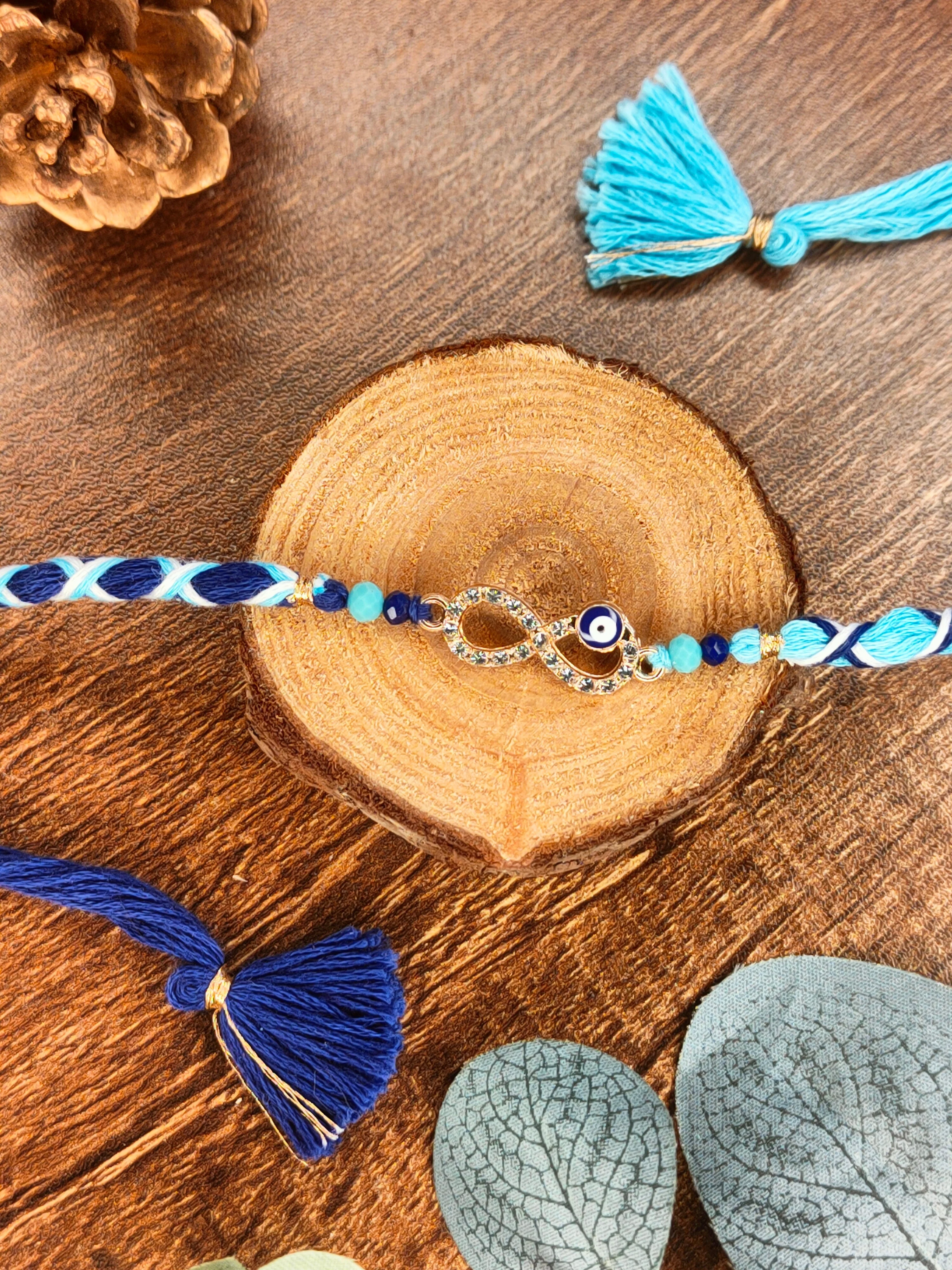 Infinity evil eye rakhi - Image 2