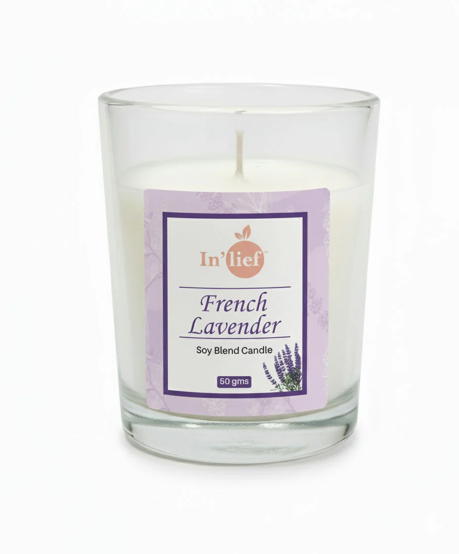 In'lief Shot Glass Candle | French Lavender | 50gms - Image 4
