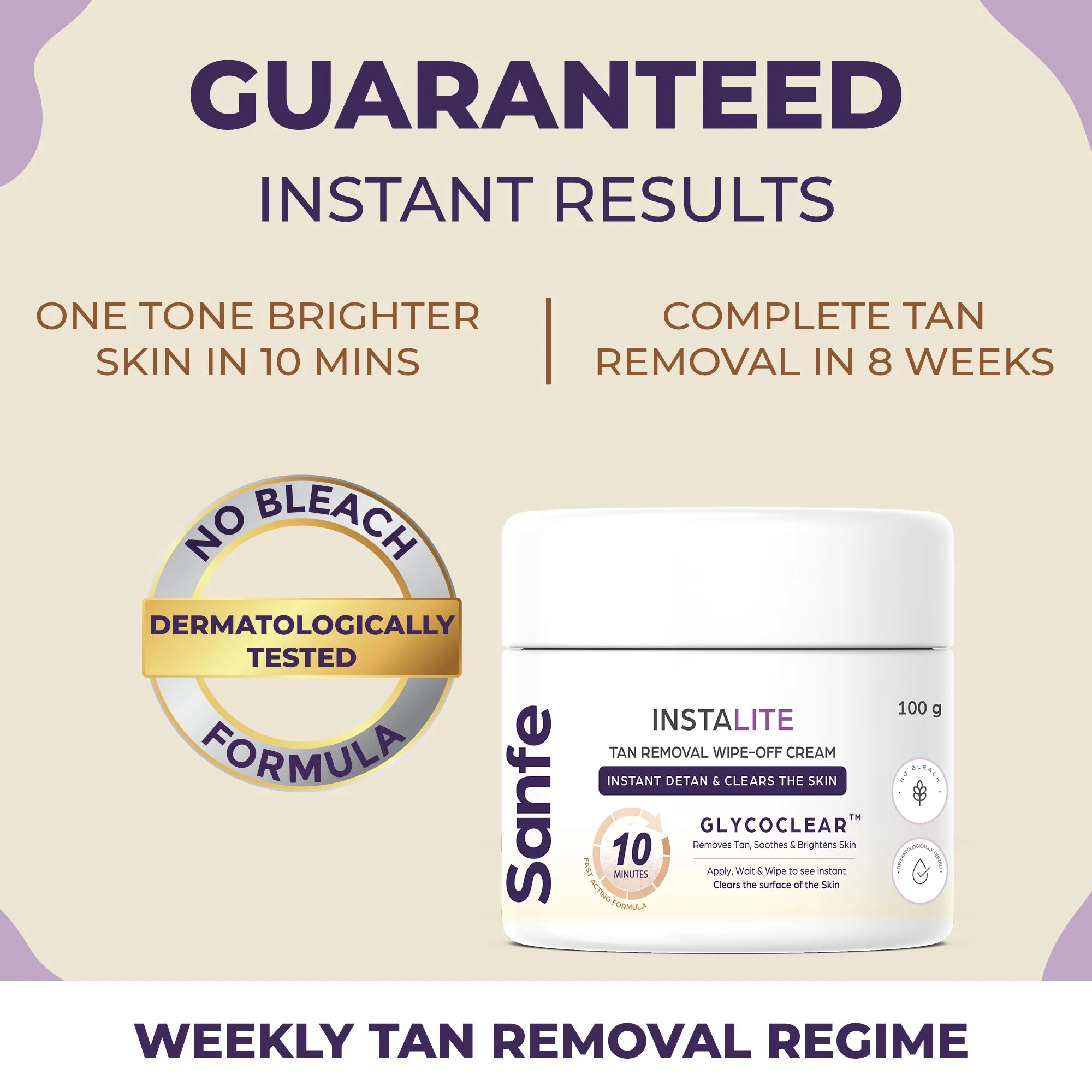 -Instalite Wipe Off Detan Body Cream 100gm - Image 6