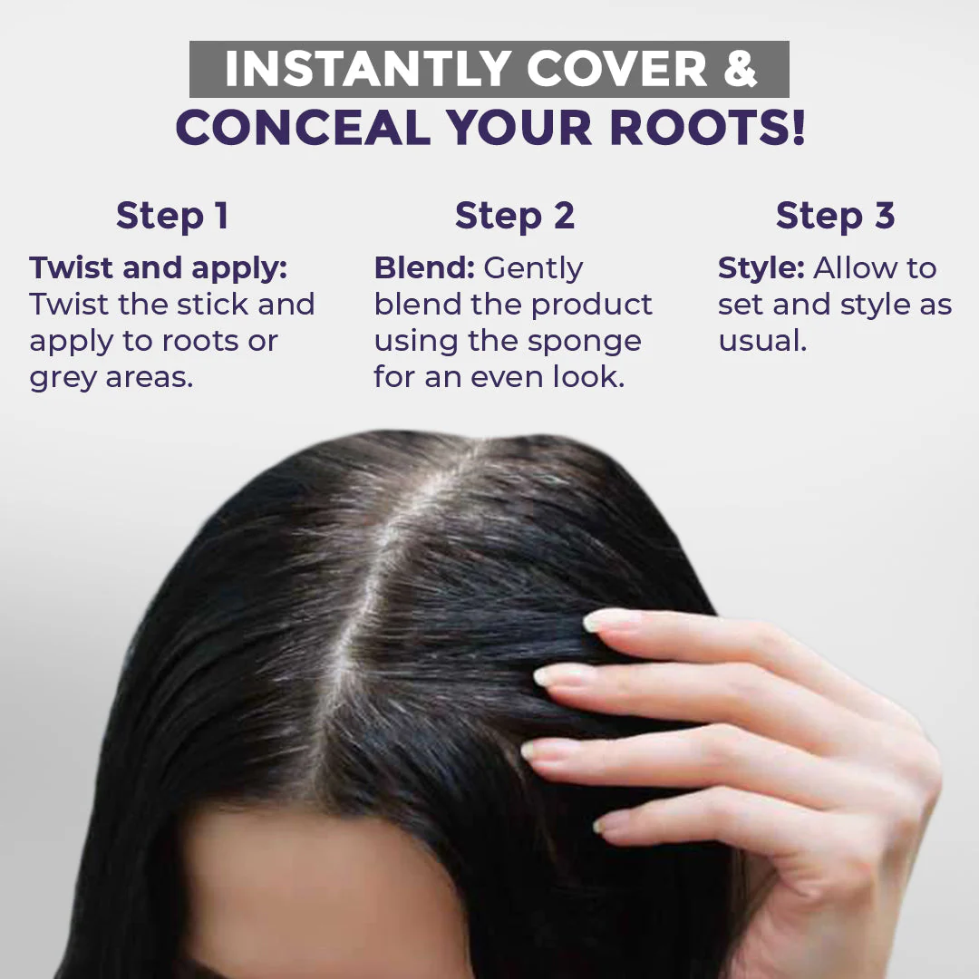 Instant Hairline Powder Stick - Conceals Thinning Hair & Gray Roots - Image 4