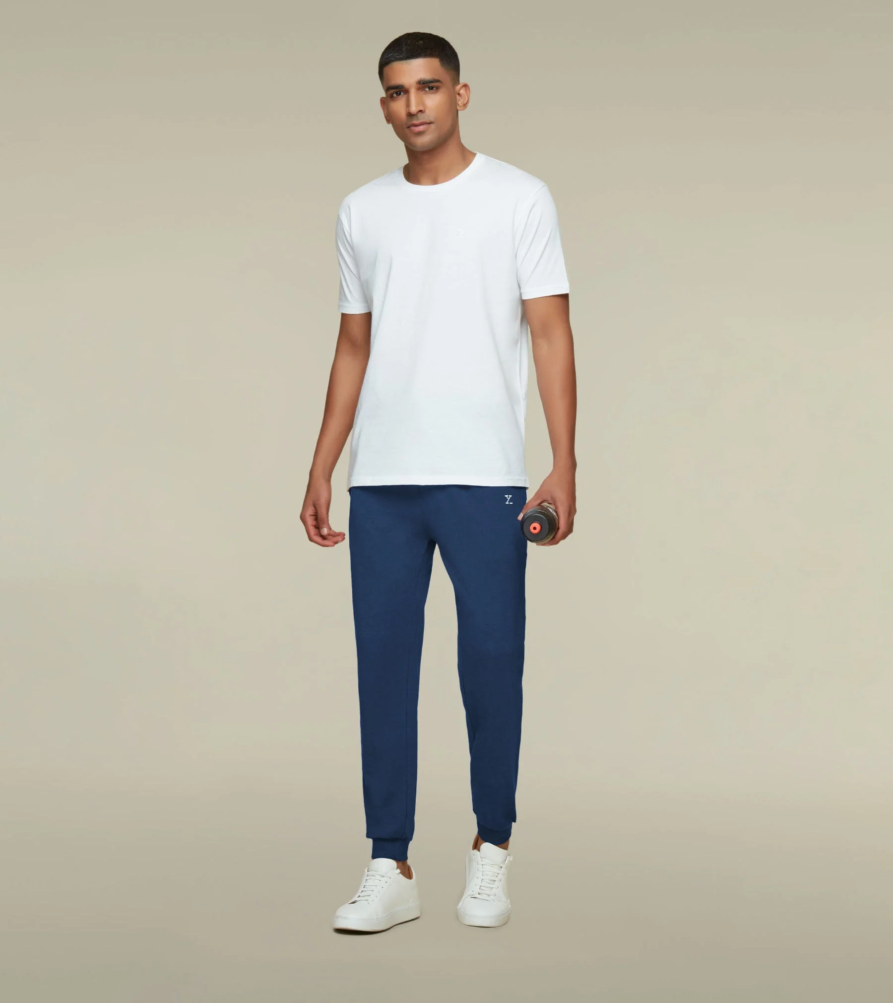 IntelliSoft Ace Modal-Cotton Joggers Dress Blue - Image 4
