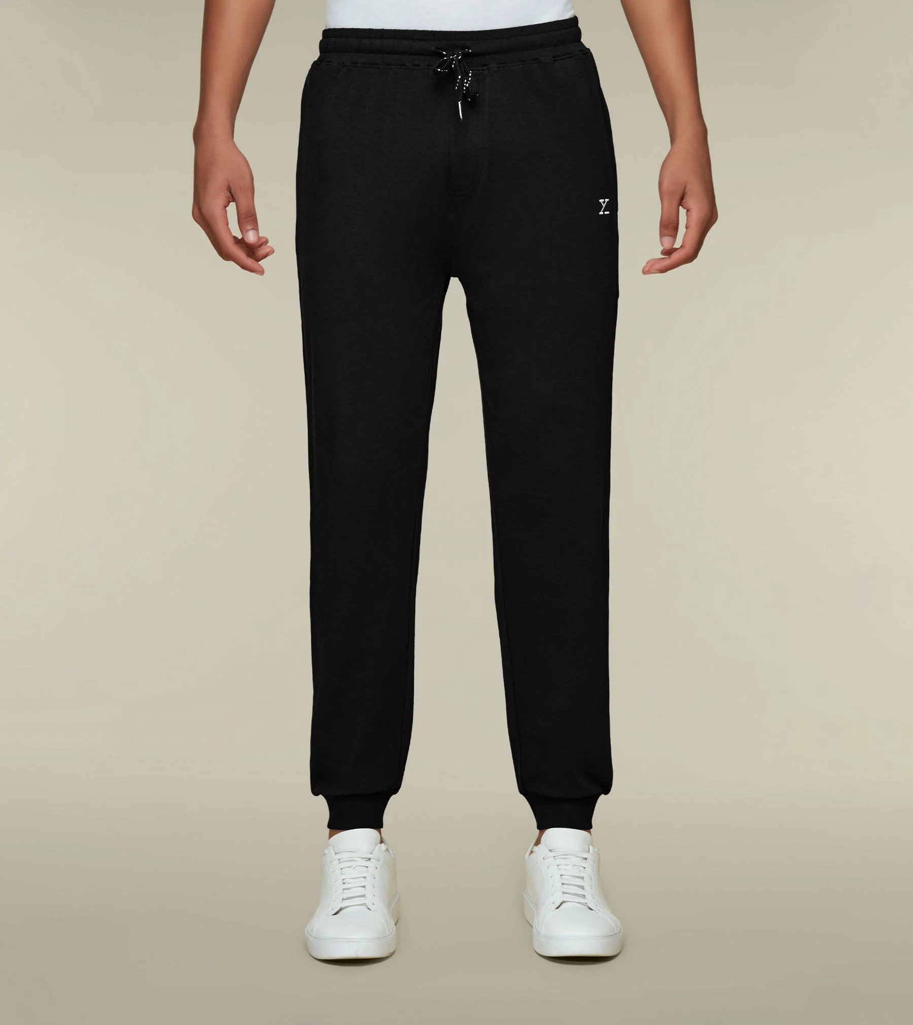 IntelliSoft Ace Modal-Cotton Joggers Pitch Black - Image 3