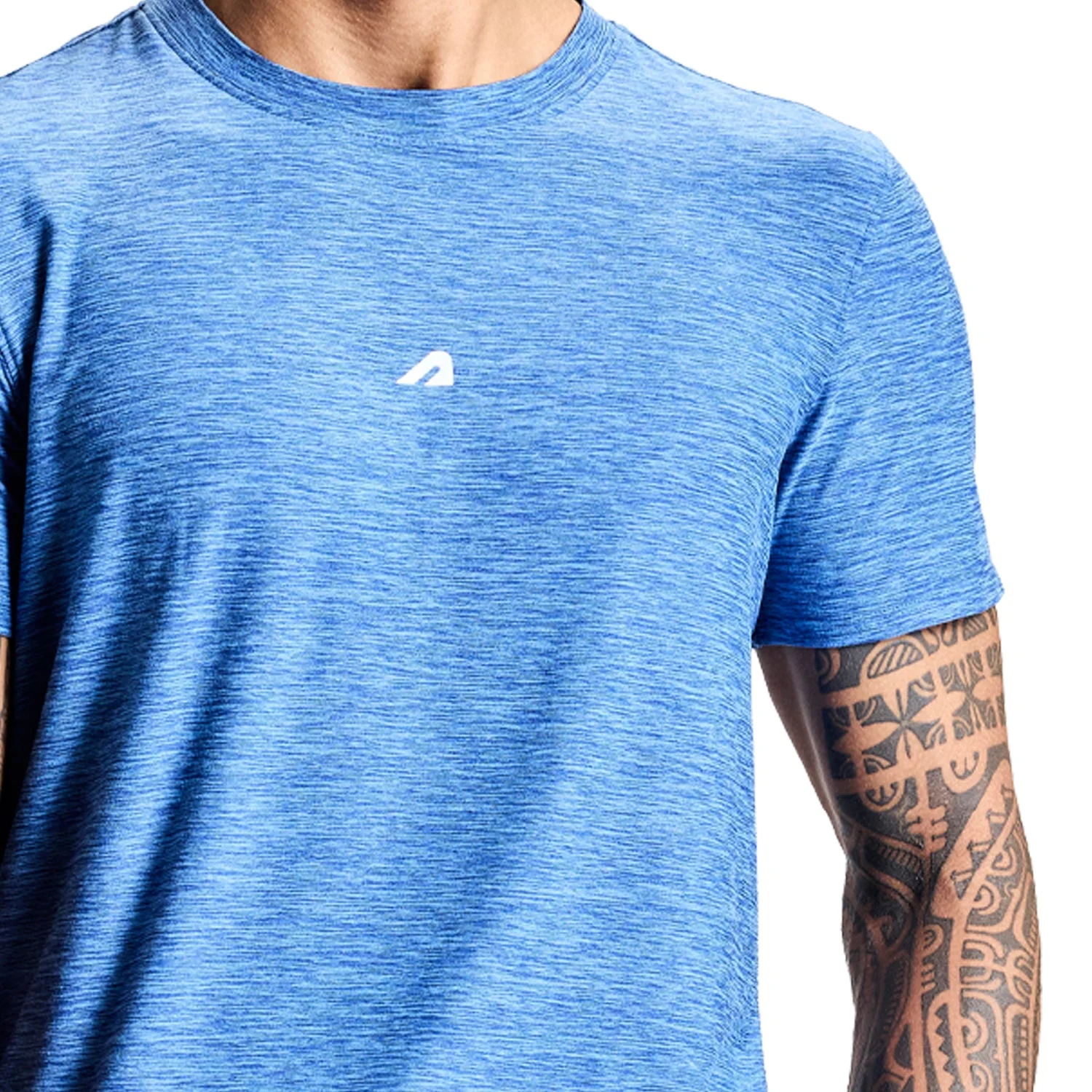 Intense Mens Tee - Melange Blue - Image 4