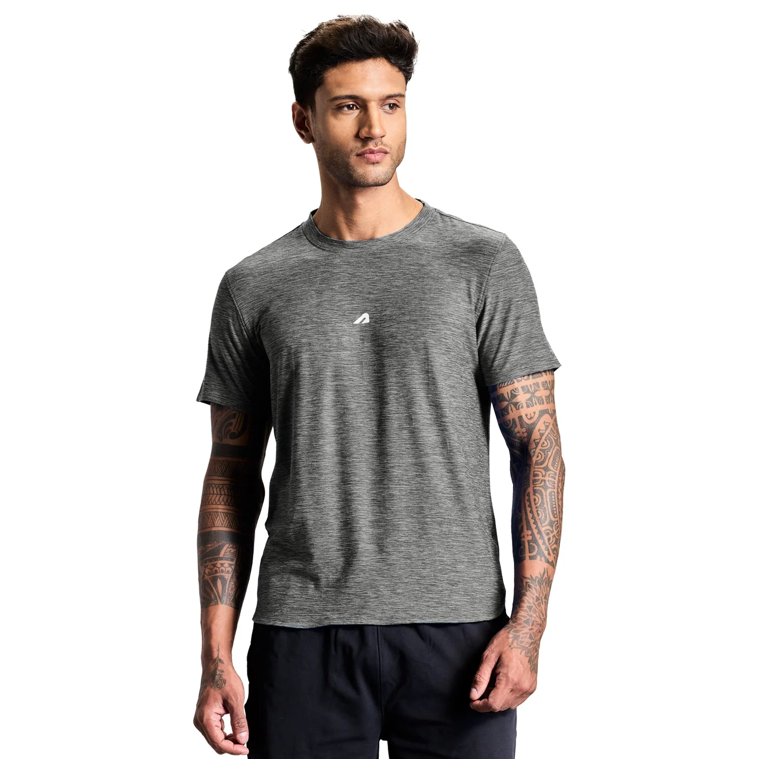 Intense Mens Tee - Melange Grey - Image 24