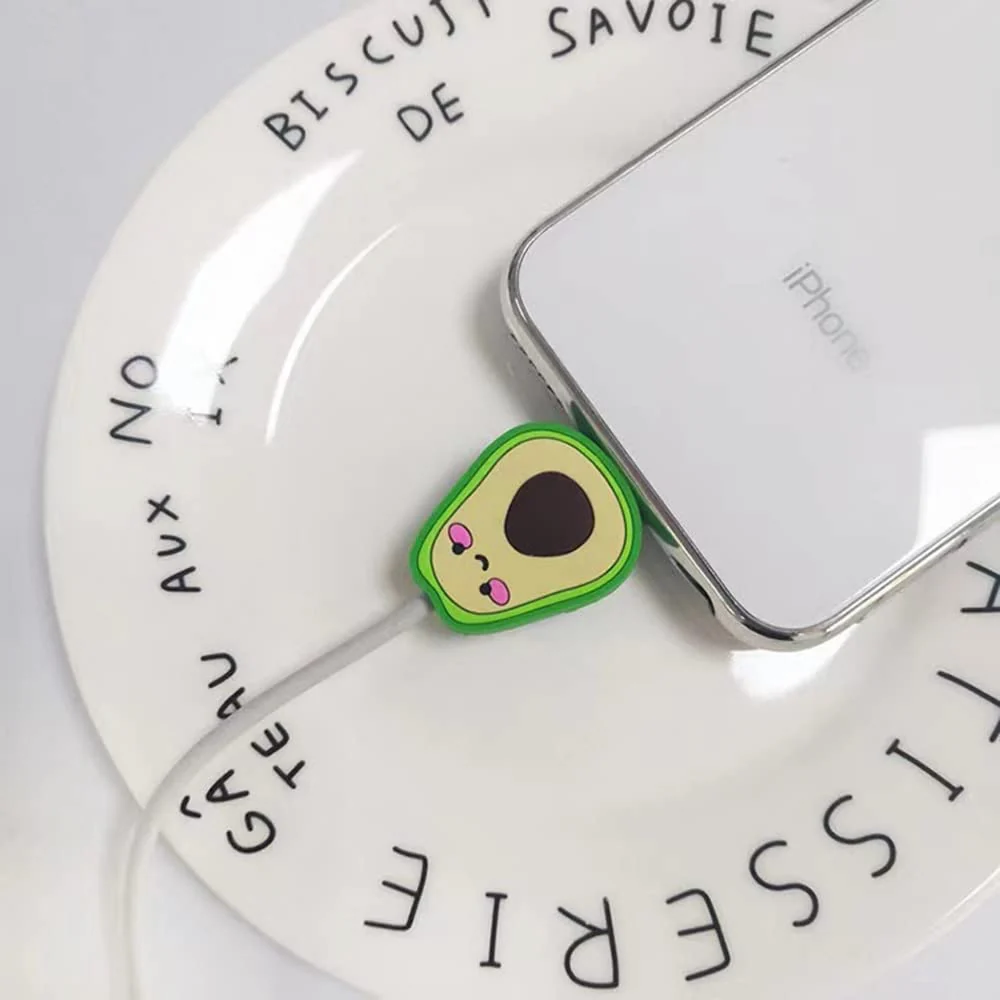 Iphone Charger Case Cover - Avacado - 4 Piece Set (With Wire Protector) - Image 4