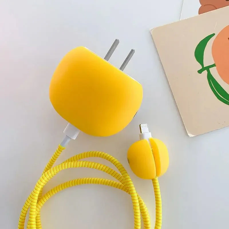 Iphone Charger Case Cover - Minions - 4 Piece Set (With Wire Protector) - Image 7