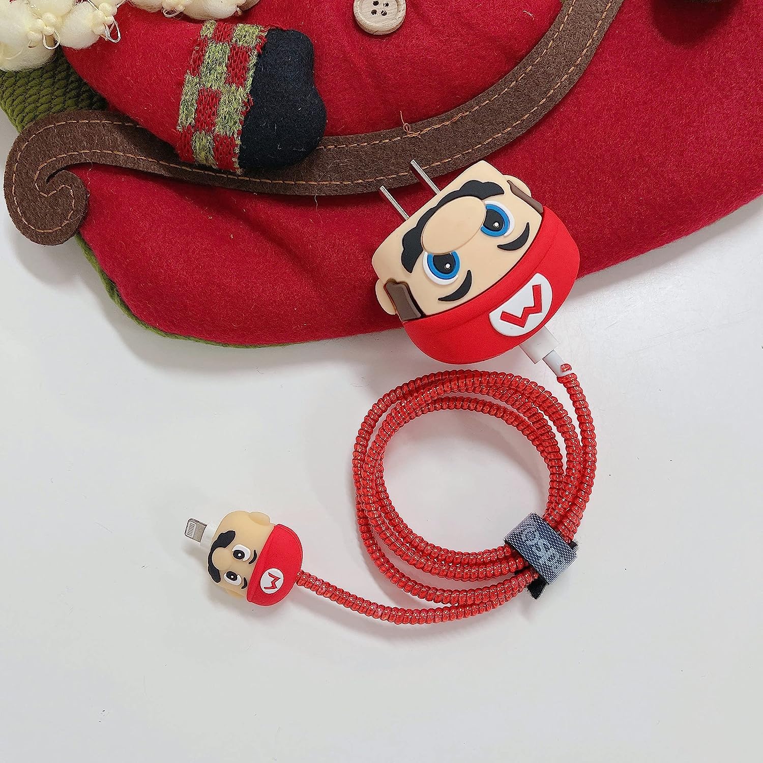 Iphone Charger Case Cover - Super Mario - 4 Piece Set (With Wire Protector) - Image 5
