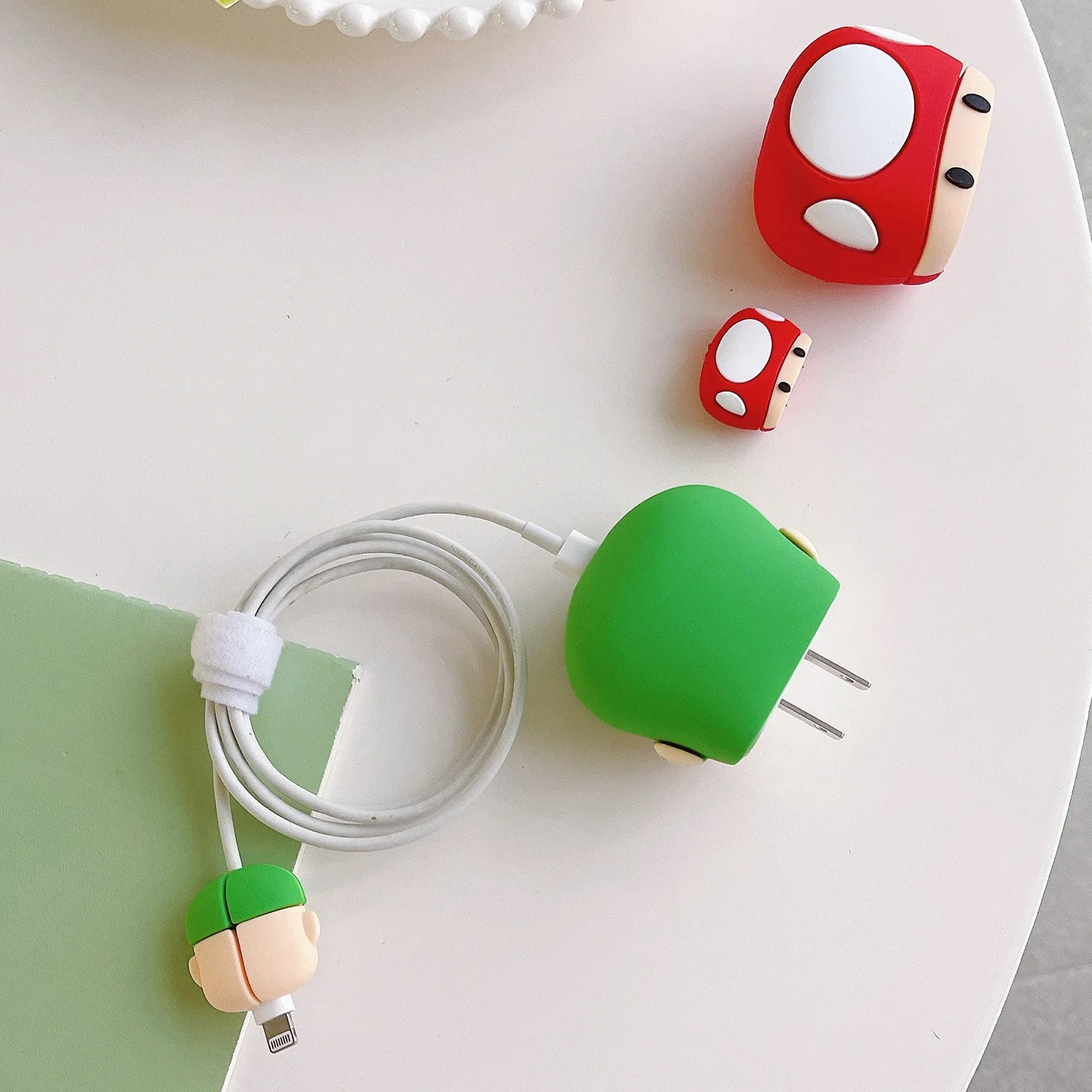 Iphone Charger Case Cover - Super Mario Bros Green - Image 5