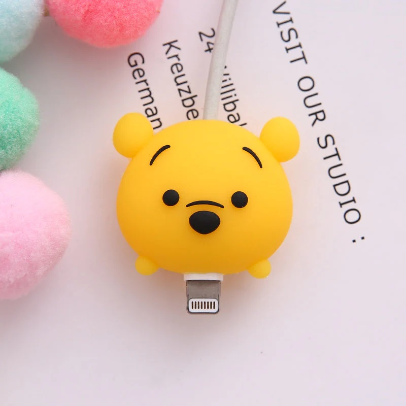 Iphone Charger Case Cover - Winnie The Pooh - 4 Piece Set (With Wire Protector) - Image 6