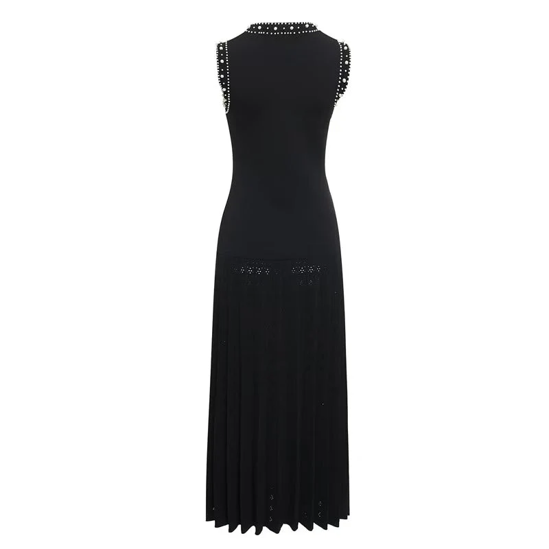 Isabelle Sandro Beaded Knit Maxi Dress - Image 14