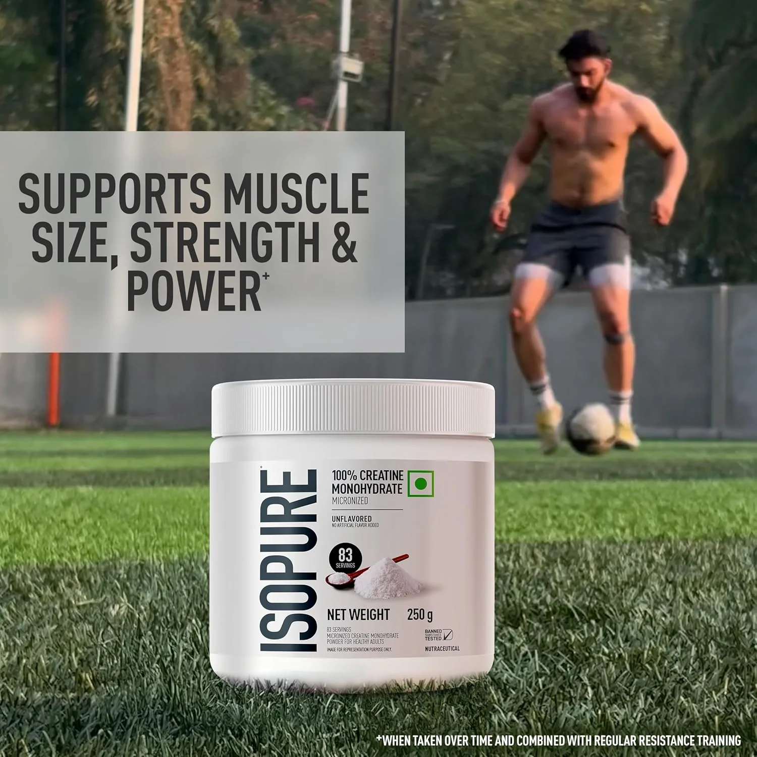 Isopure 100% Creatine Monohydrate Micronized, 250g- 83 servings - Image 5