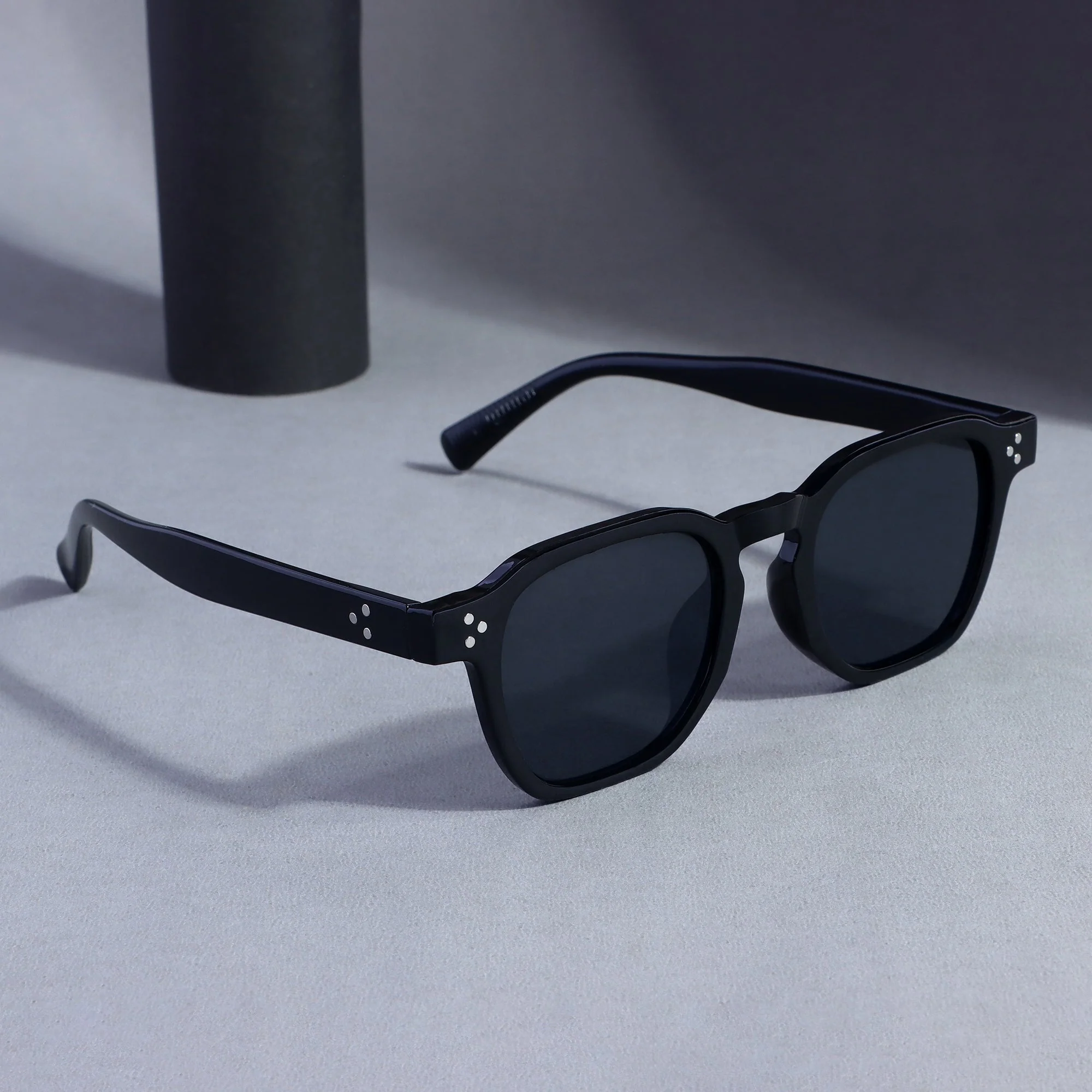 J-Bond Full Black Square Sunglasses