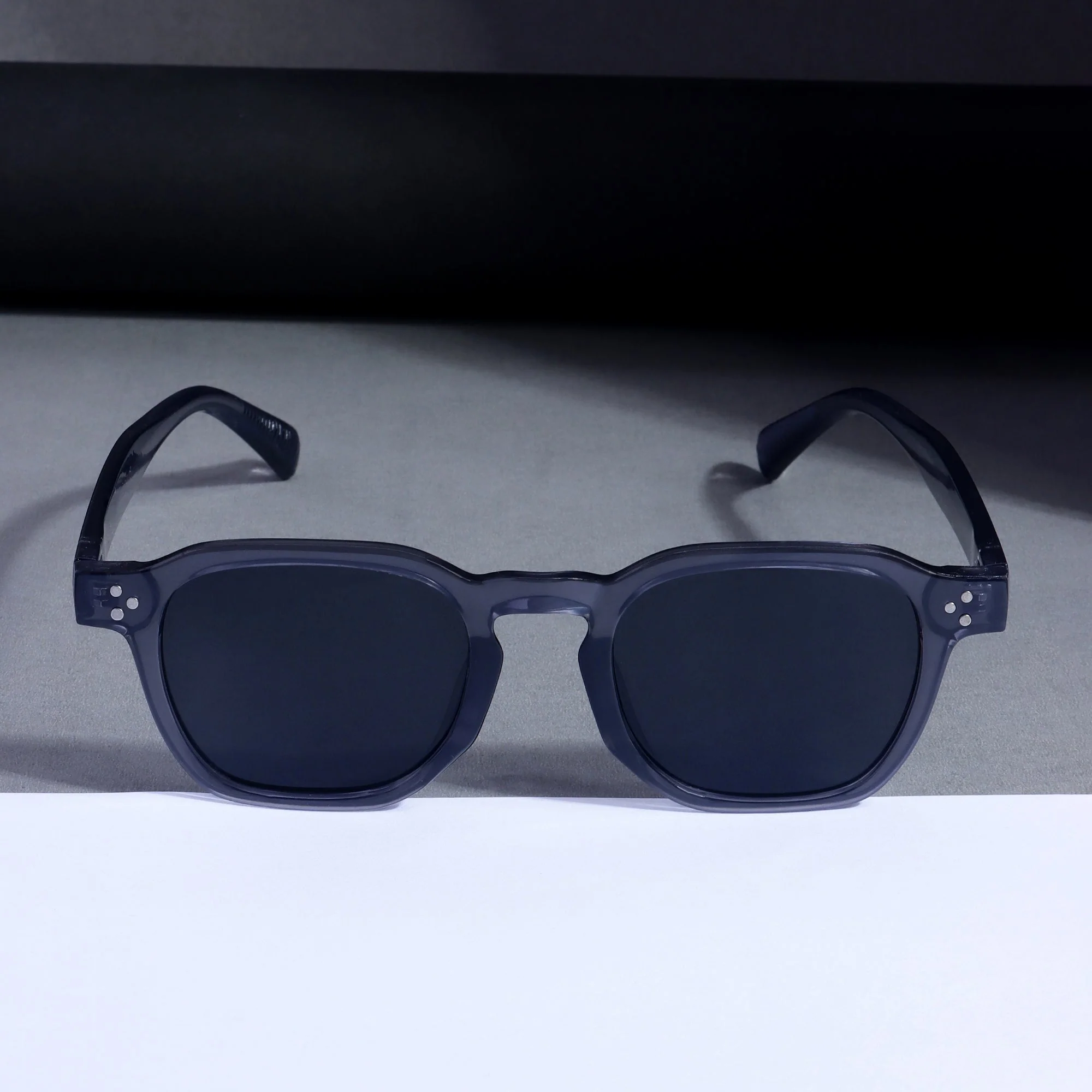 J-Bond Grey Black Square Sunglasses - Image 3