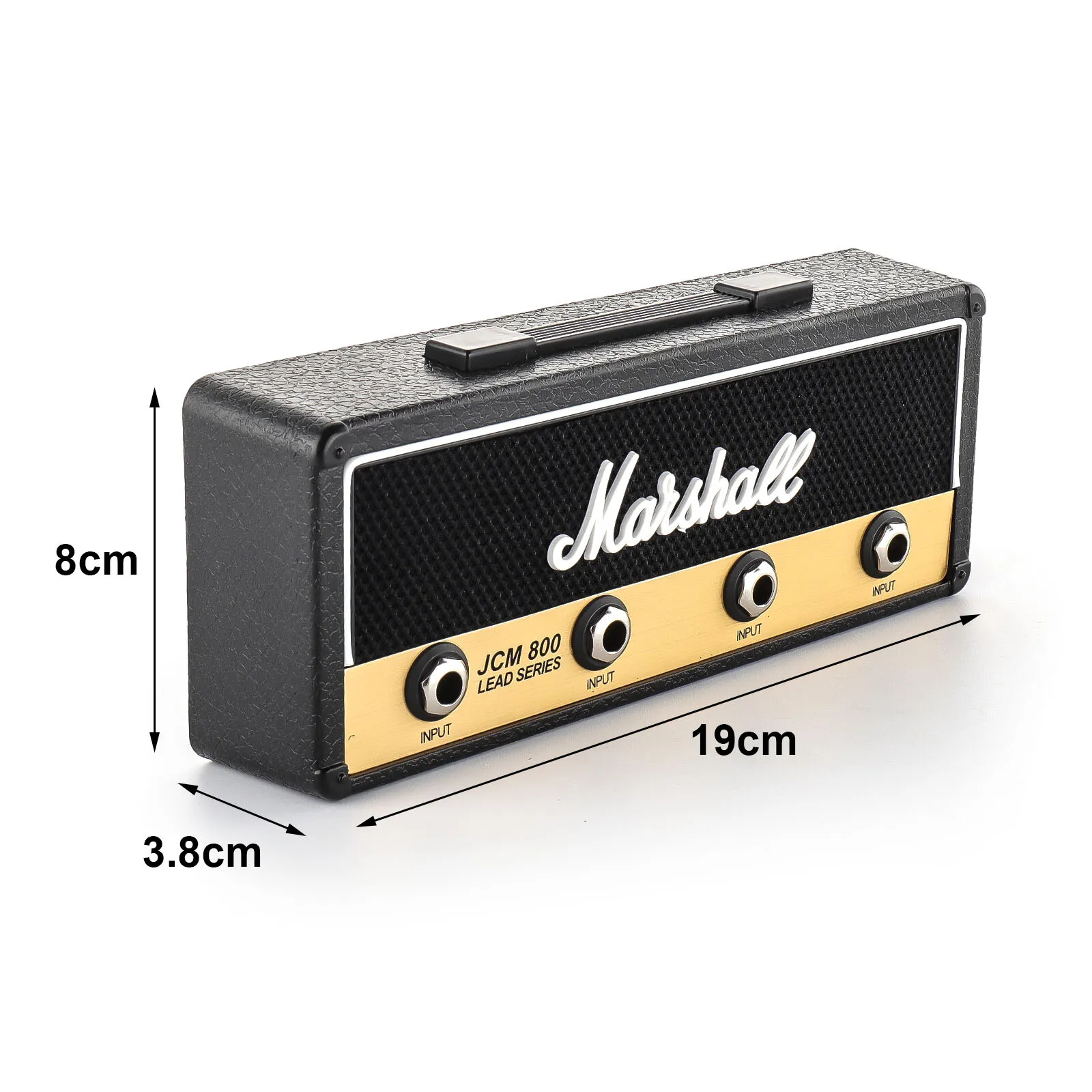 JackRack: Marshall-Style Wall Mounted Key Holder with 4 Guitar Amp Plug Keychains for Home & Studio Décor - Image 6