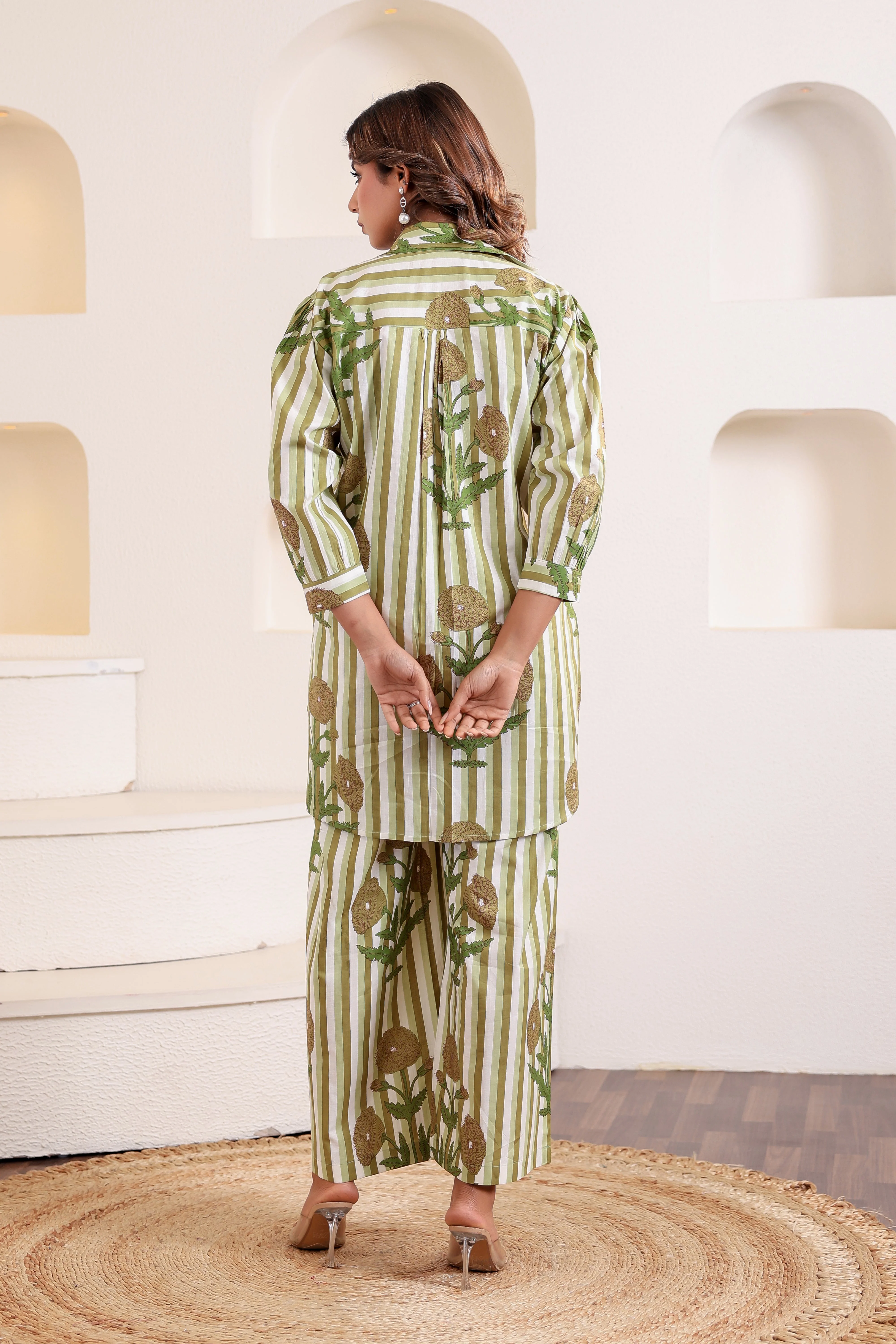 Jade Green Stripe Coord Set - Image 6