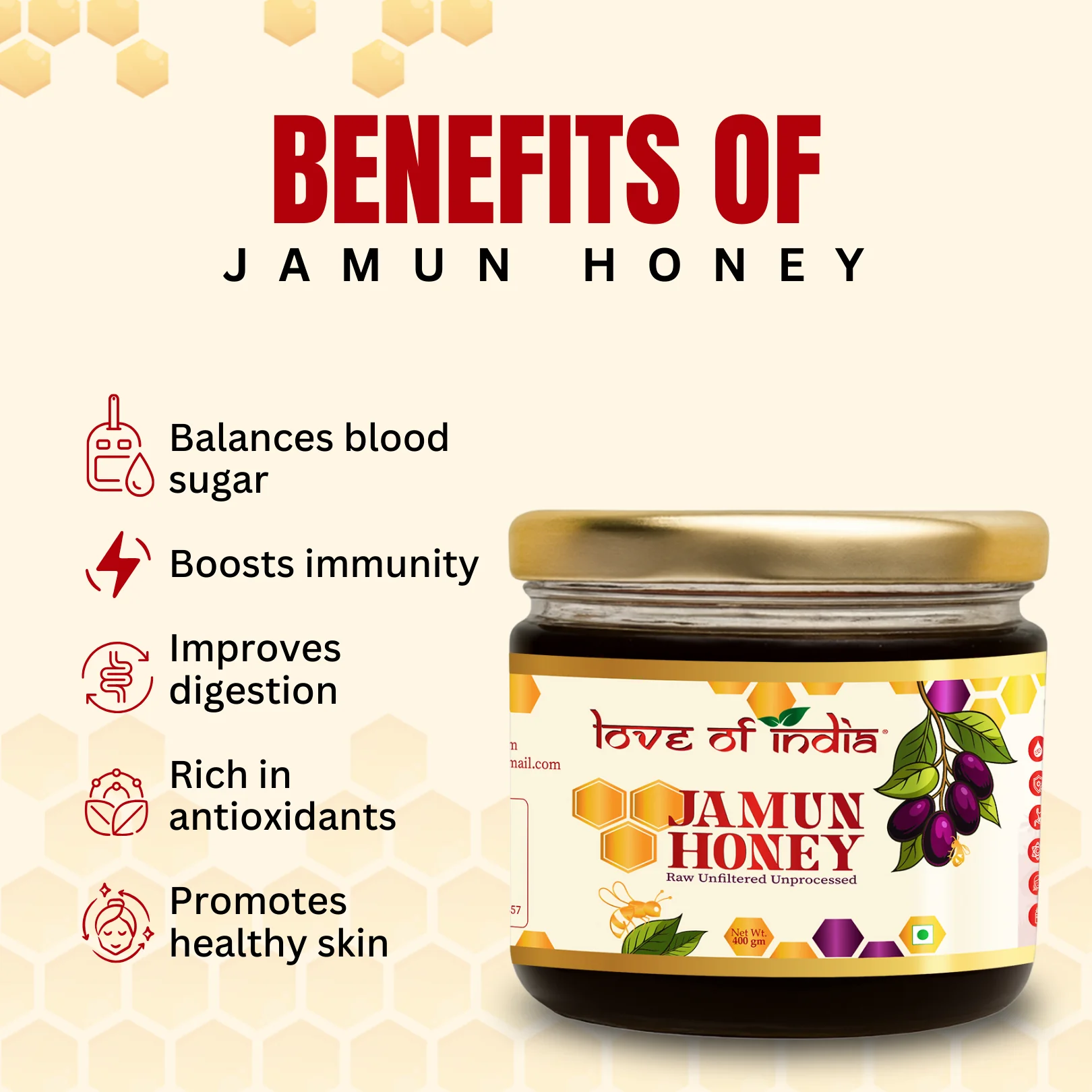 Jamun Honey 400g | 100% Pure – Supports Blood Sugar Balance - Image 6