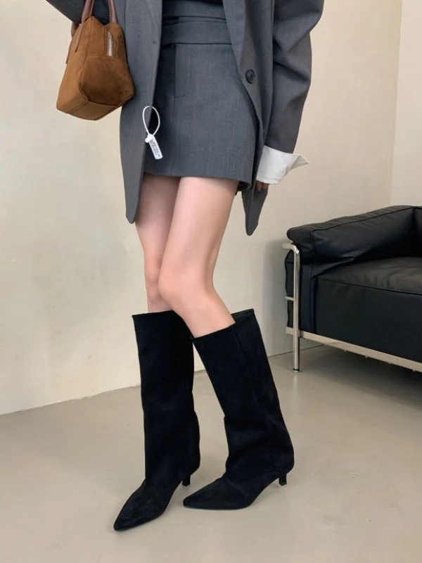 Jane Suede Thigh High Boots