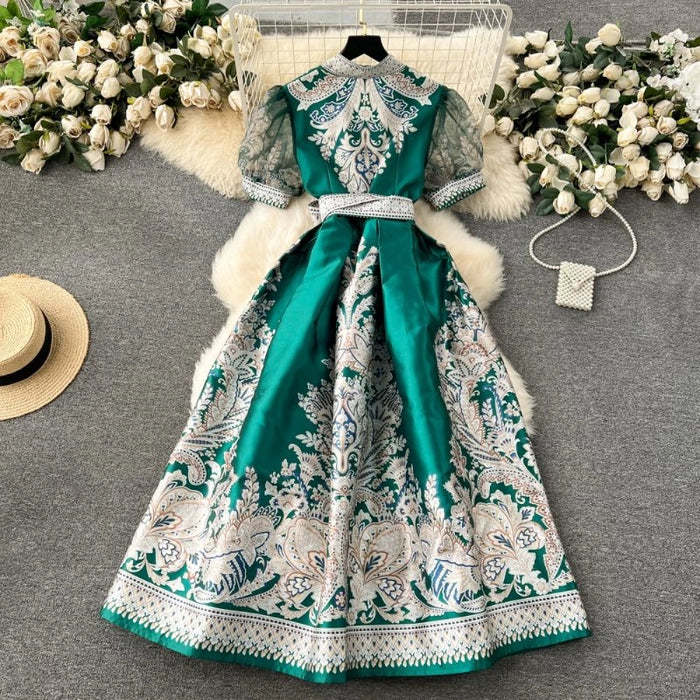 Jaquared Bow Dress - Image 3
