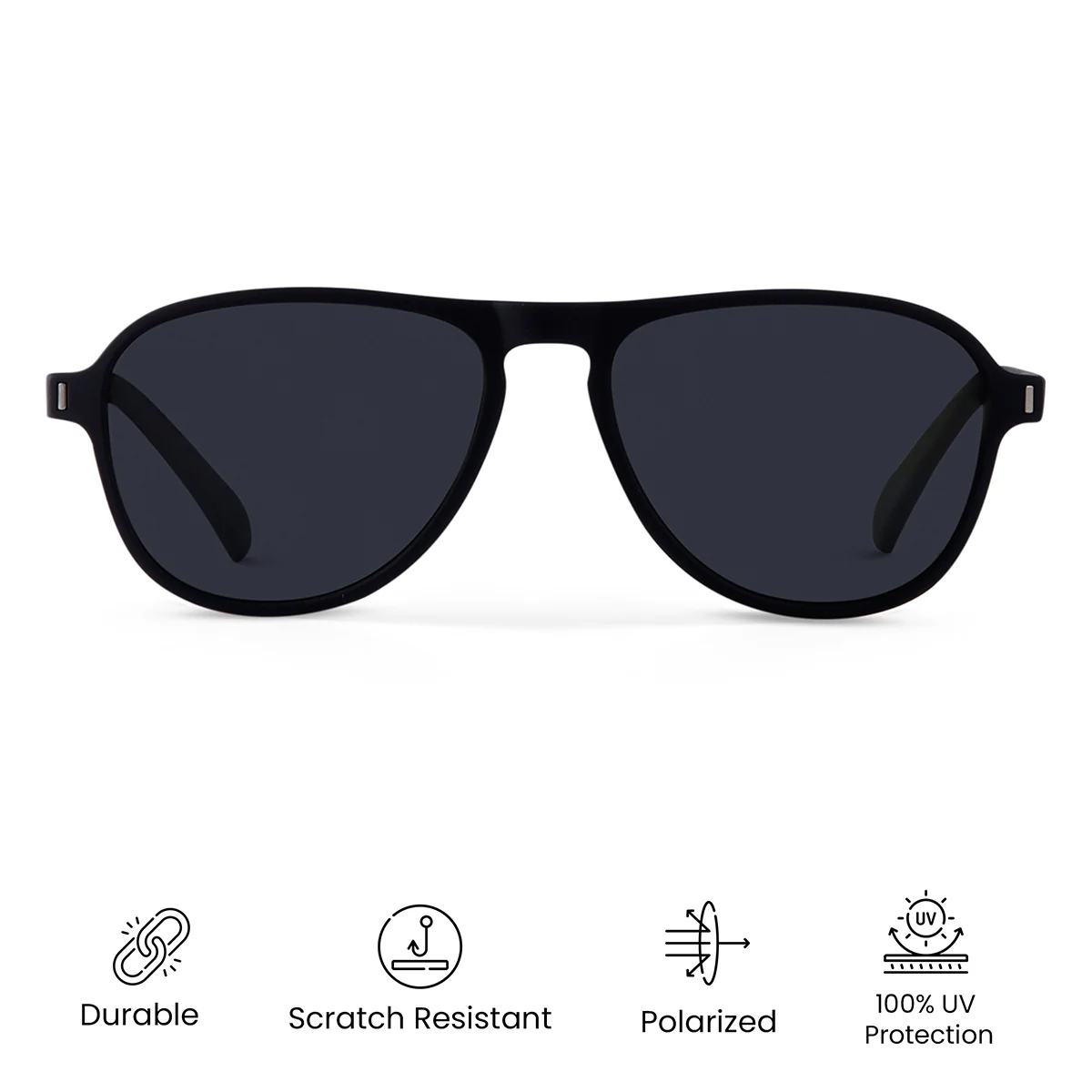 Jet Polarized Aviator Sunglasses - Image 4
