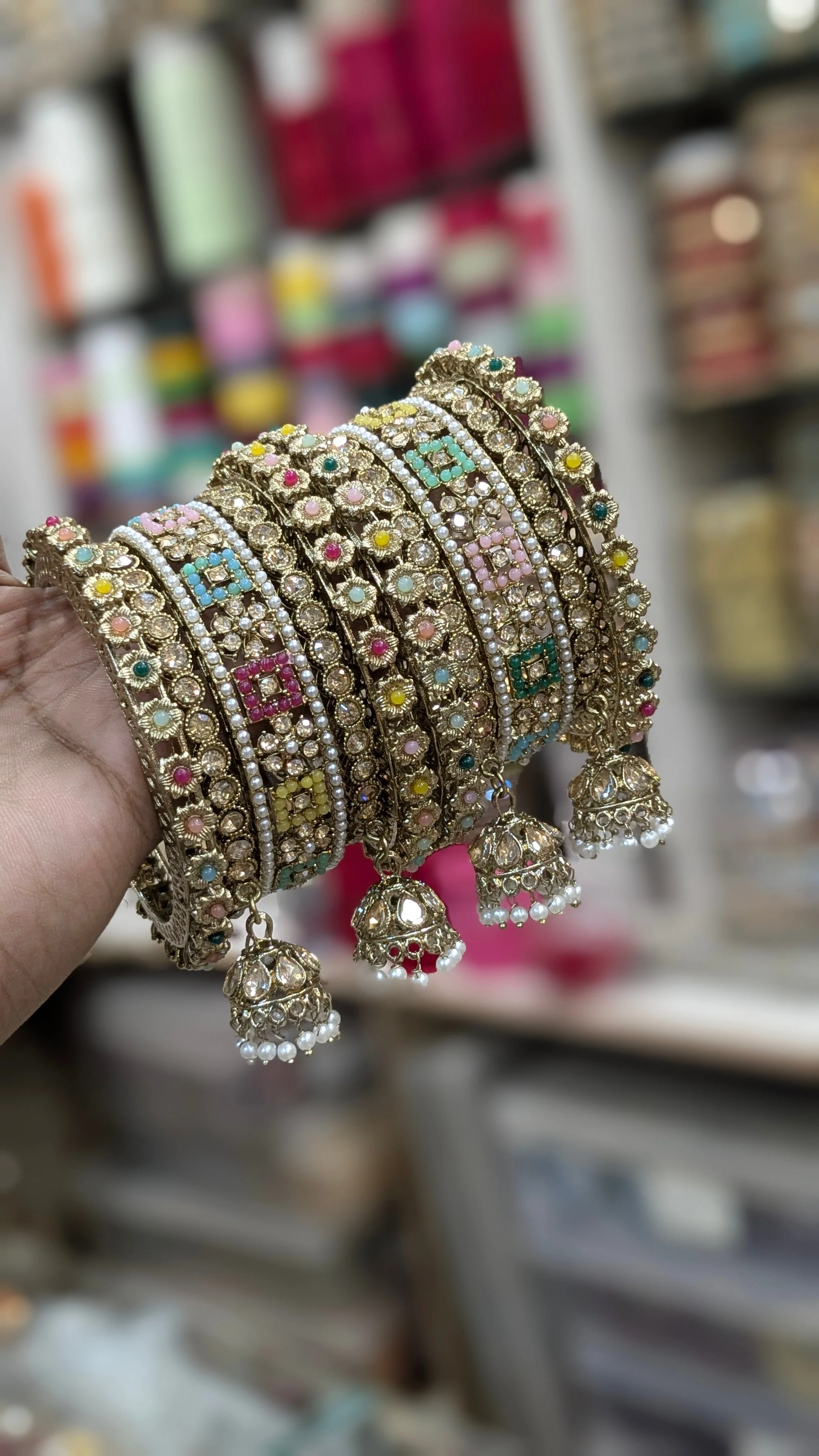 Jhumkhi bangles set - Image 3