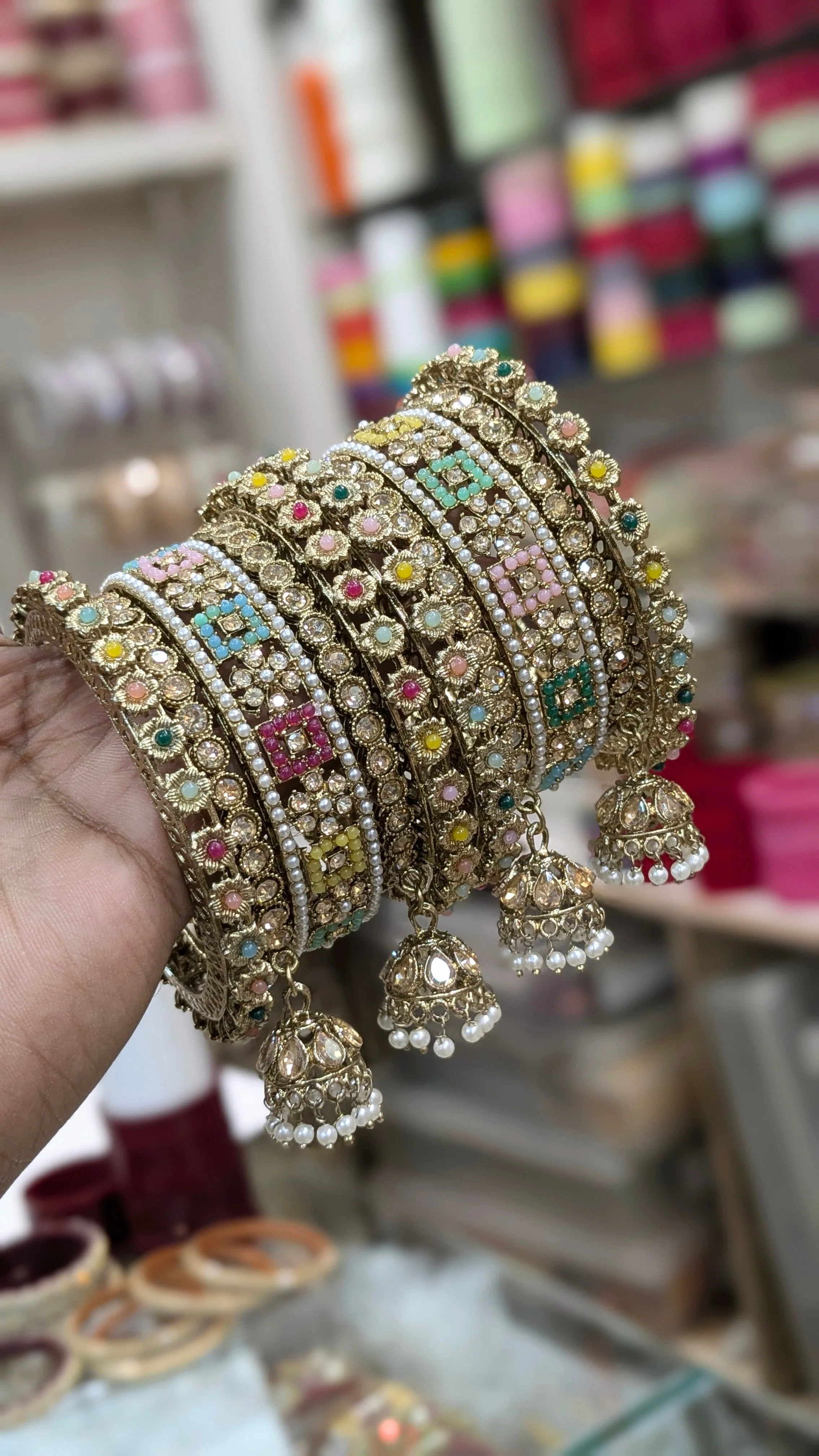 Jhumkhi bangles set - Image 2