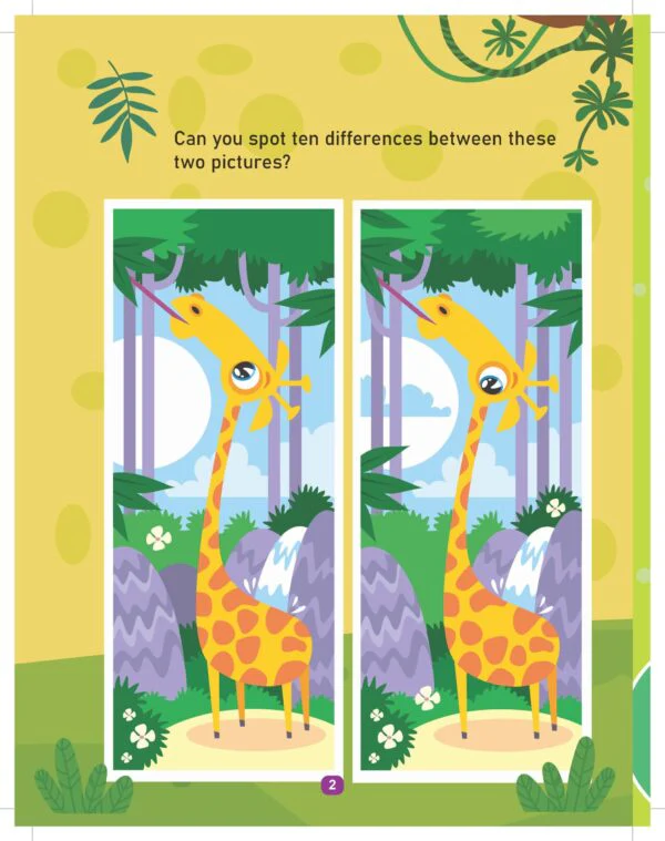 Jungle Activity and Colouring Book- Die Cut Animal Shaped Book - Image 6