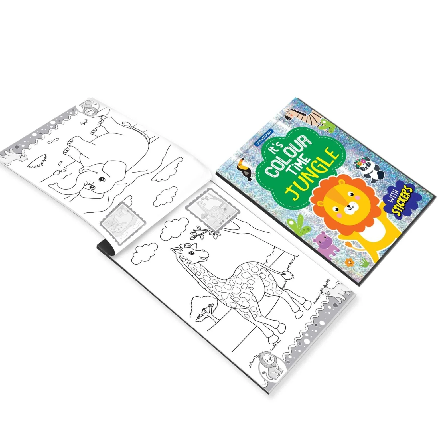 Jungle- It's Colour time with Stickers - Image 4