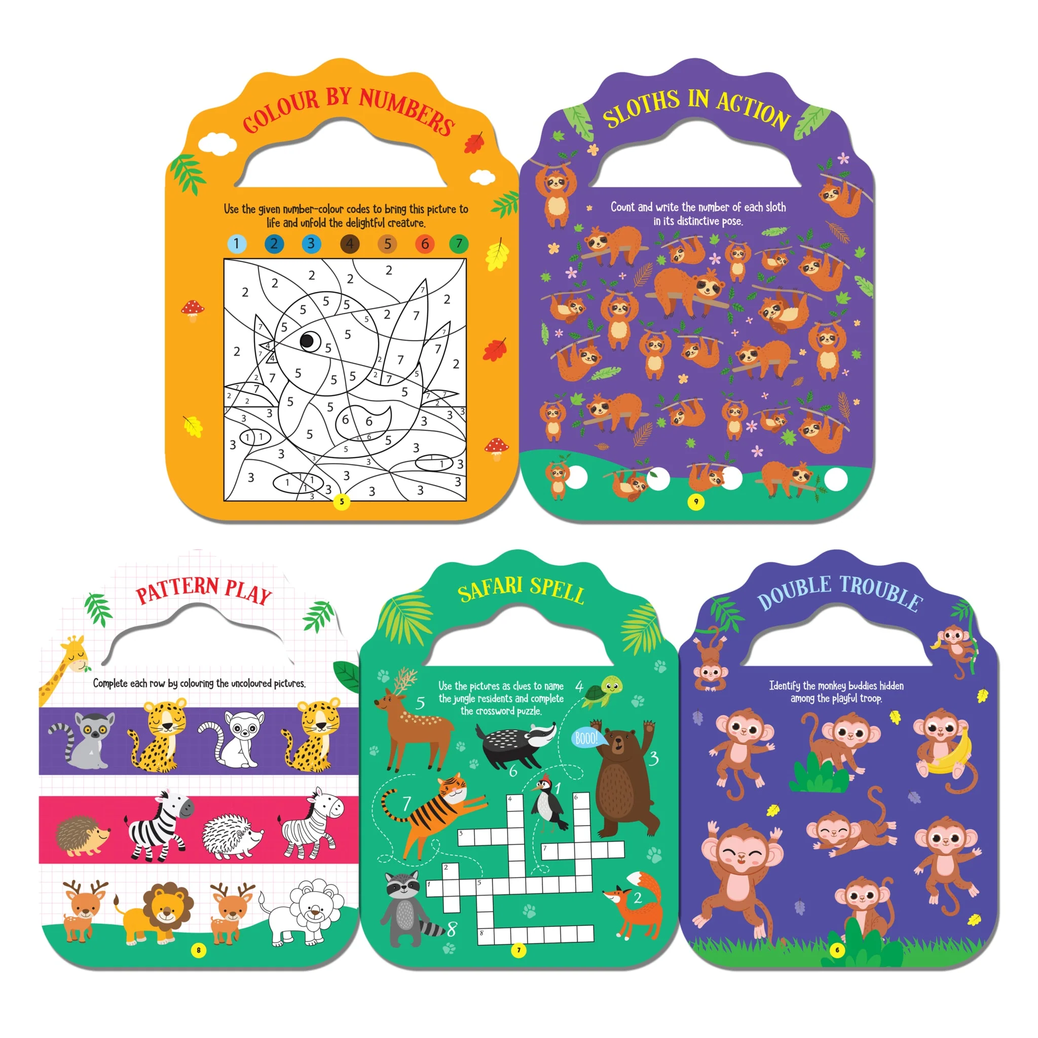 Jungle- Let's Carry-Along Activity, Colouring Book for Kids Age 3 -8 years (My Very Cute Activities Series) - Image 5