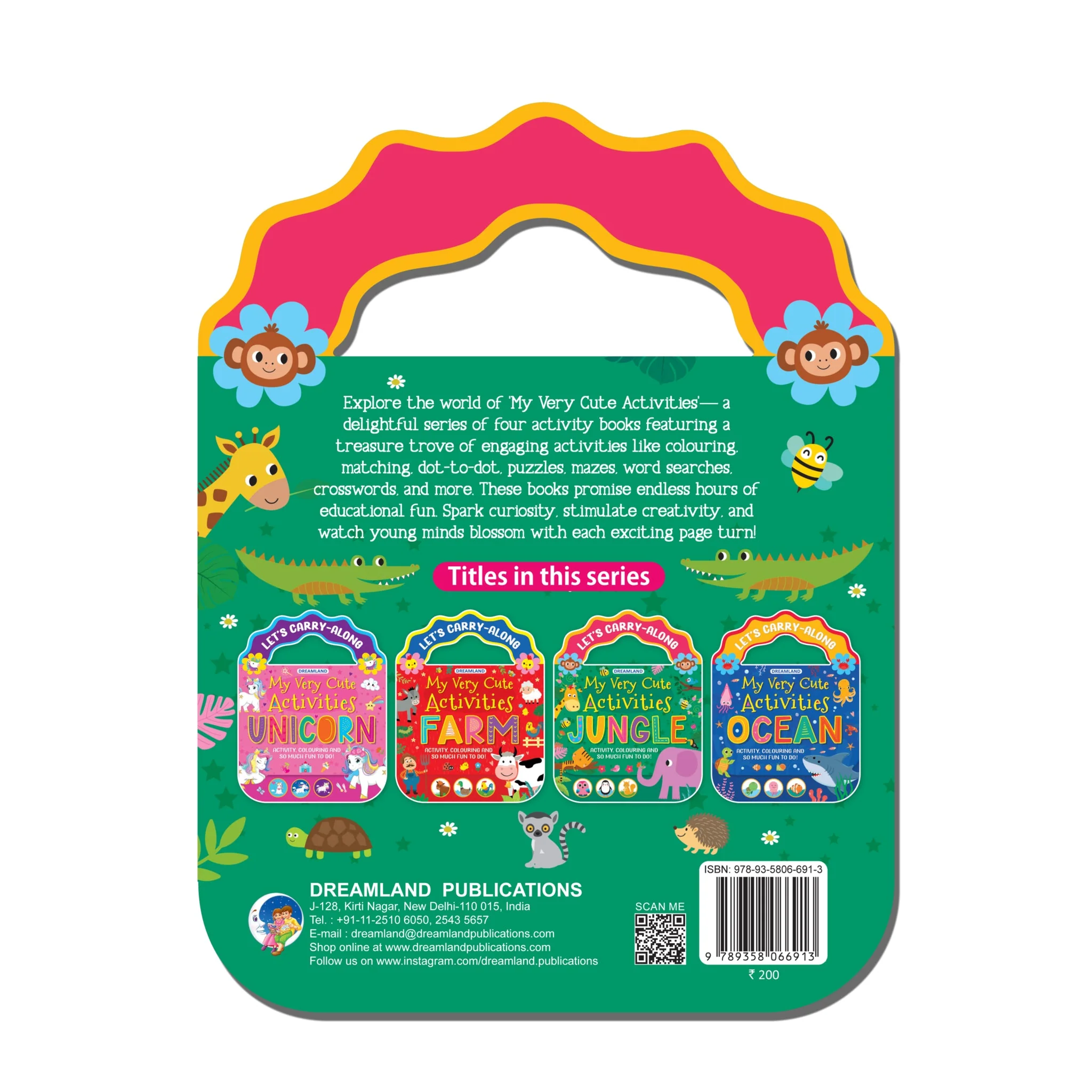 Jungle- Let's Carry-Along Activity, Colouring Book for Kids Age 3 -8 years (My Very Cute Activities Series) - Image 6
