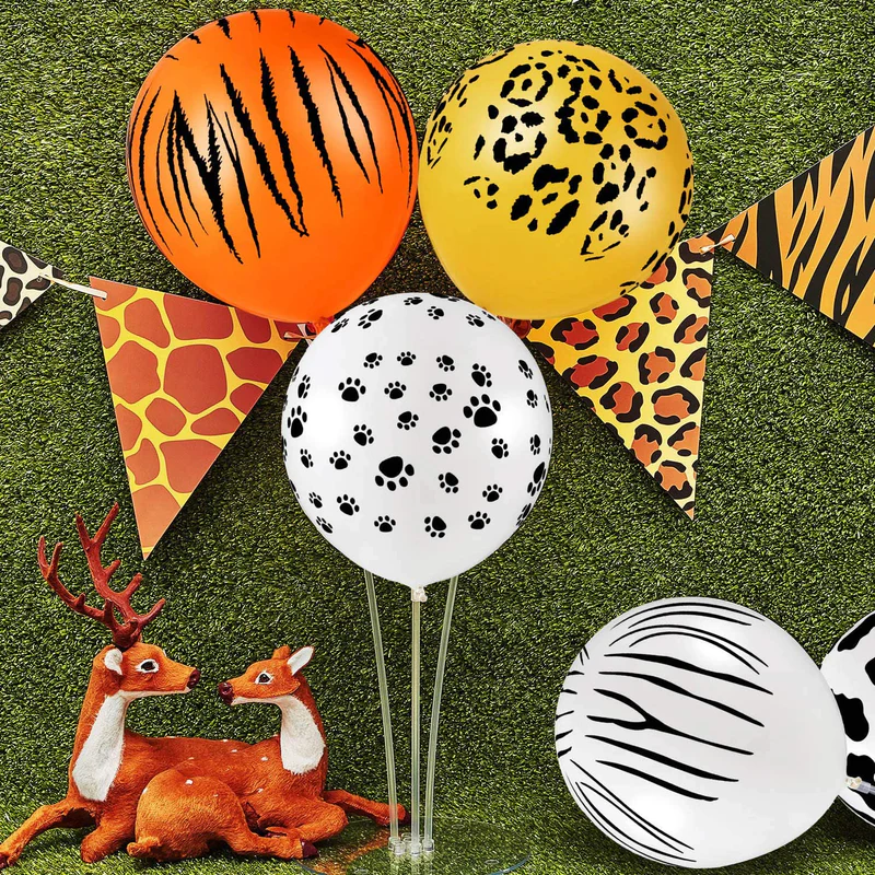 Jungle Safari With Flaying Dinosaurs Themed Foil Balloon Pack of 6pcs (Multicolor) - Image 3