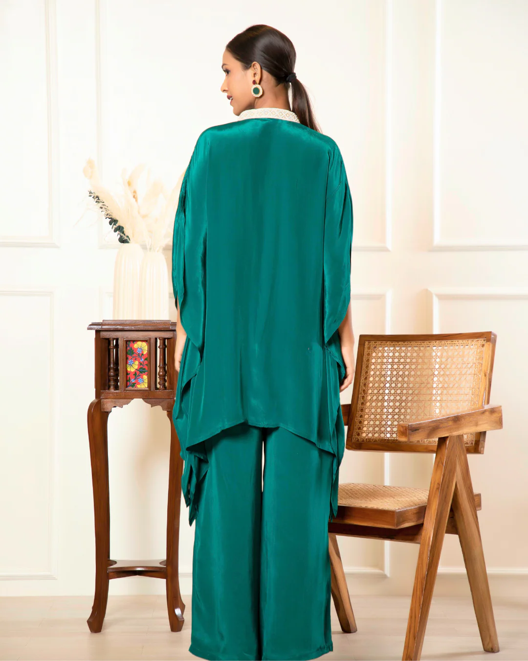 Kaftan Style Co-ord Set in Crepe – Two Piece Comfort Wear - Image 9