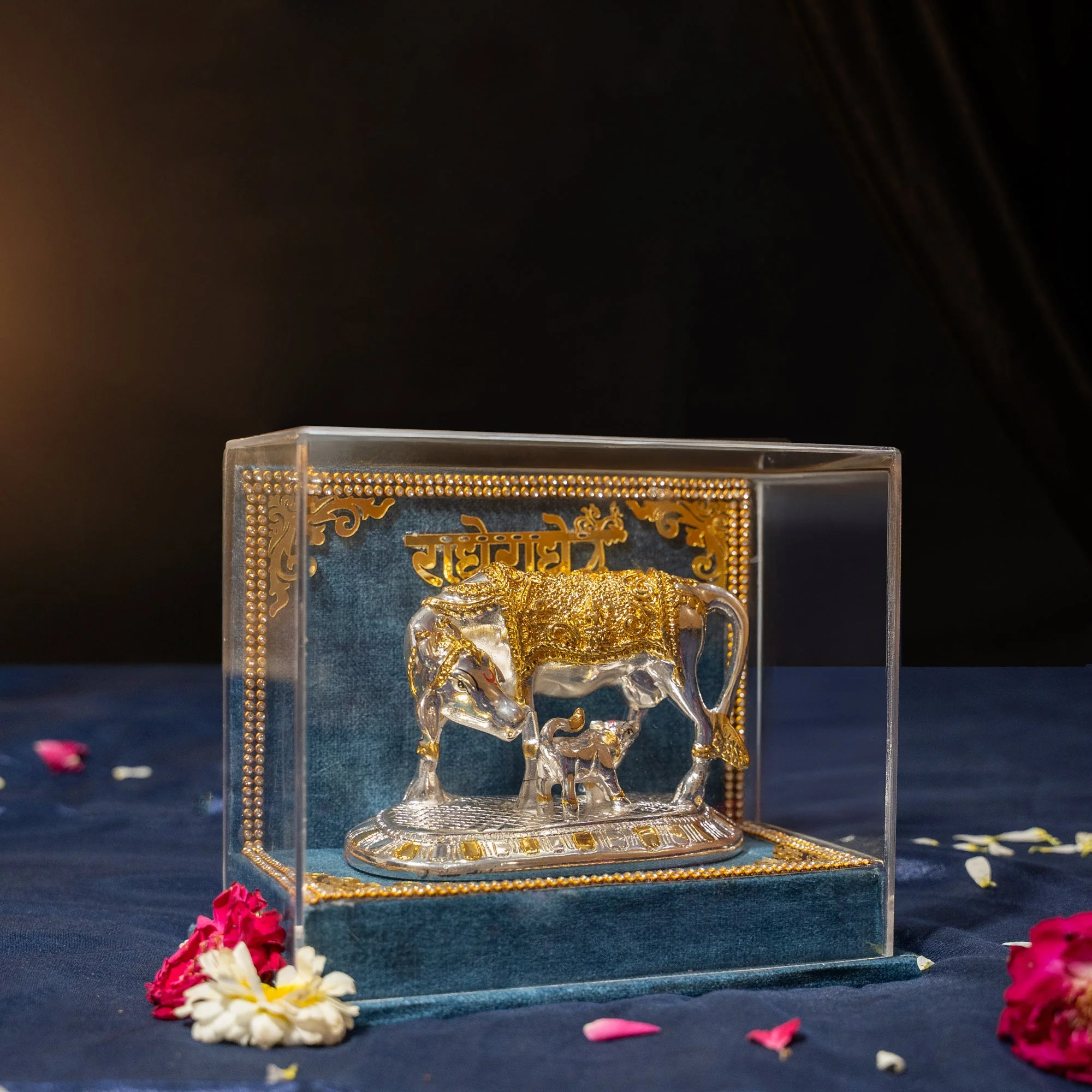 Kamdhenu Cow with Vastu Calf , Vastu Items for Home for Good Luck - Offers Wealth, Prosperity, Health, Peace - Image 2