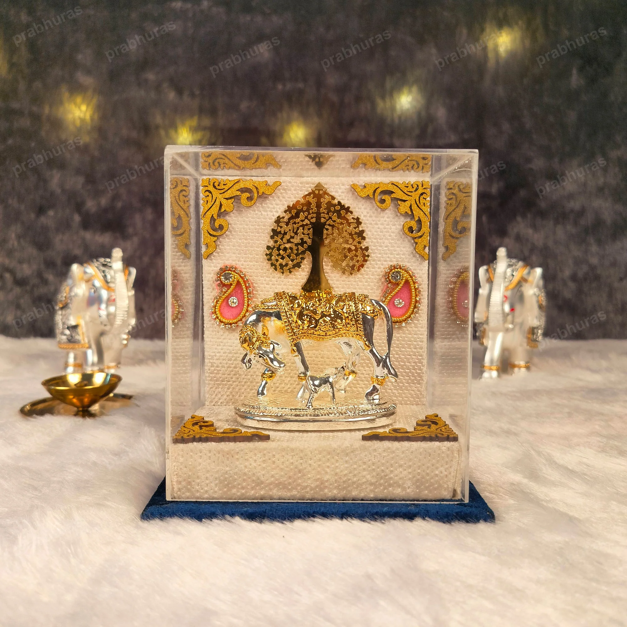 Kamdhenu Cow with Vastu Calf , Vastu Items for Home for Good Luck - Offers Wealth, Prosperity, Health, Peace - Image 8