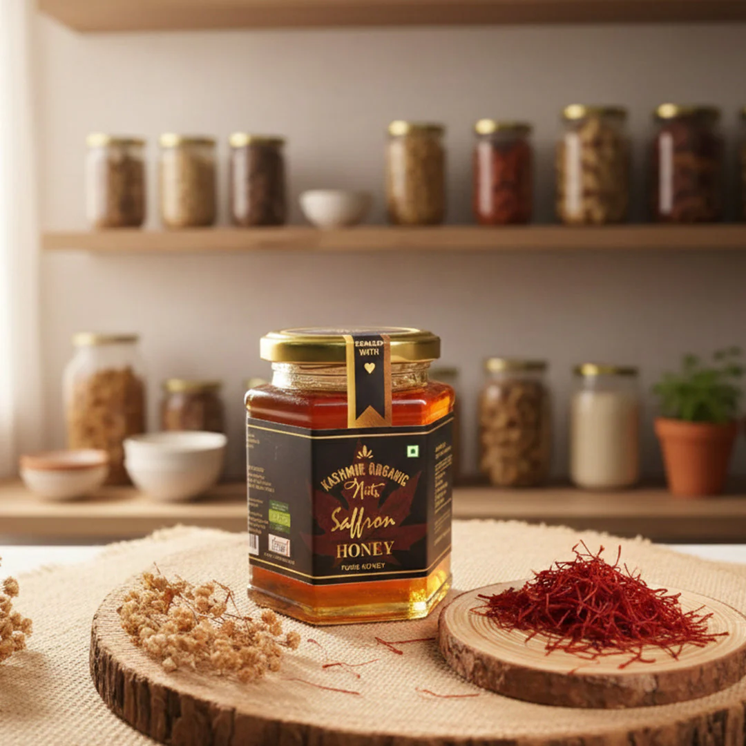 Kashmiri Saffron Honey - Image 3